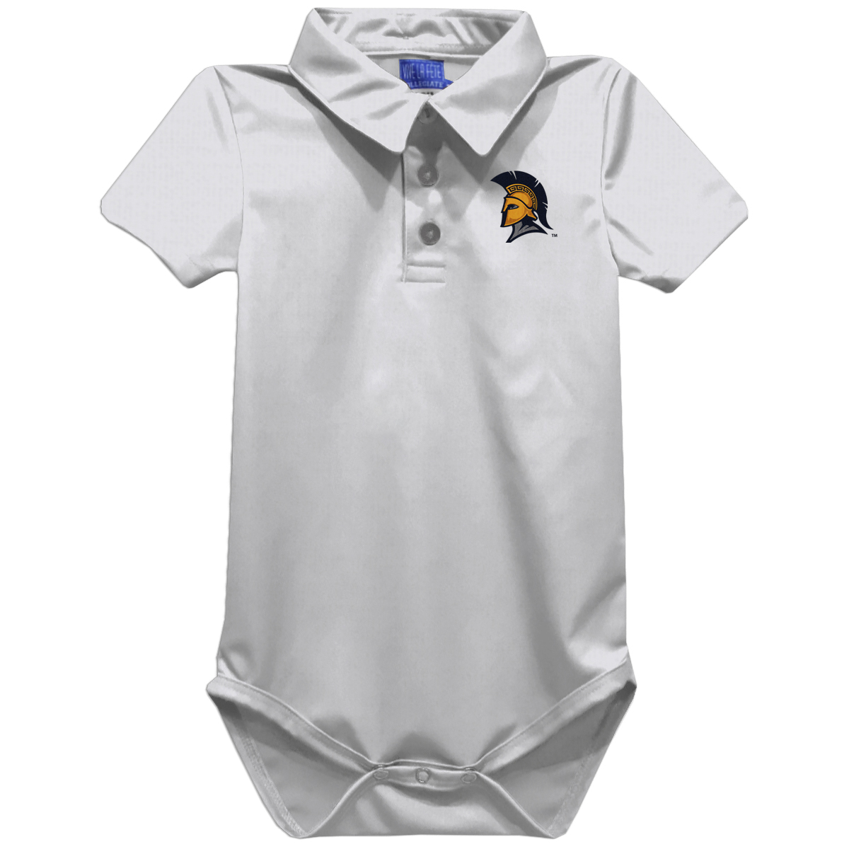 Infant Vive La Fete White UNCG Spartans Polo Bodysuit