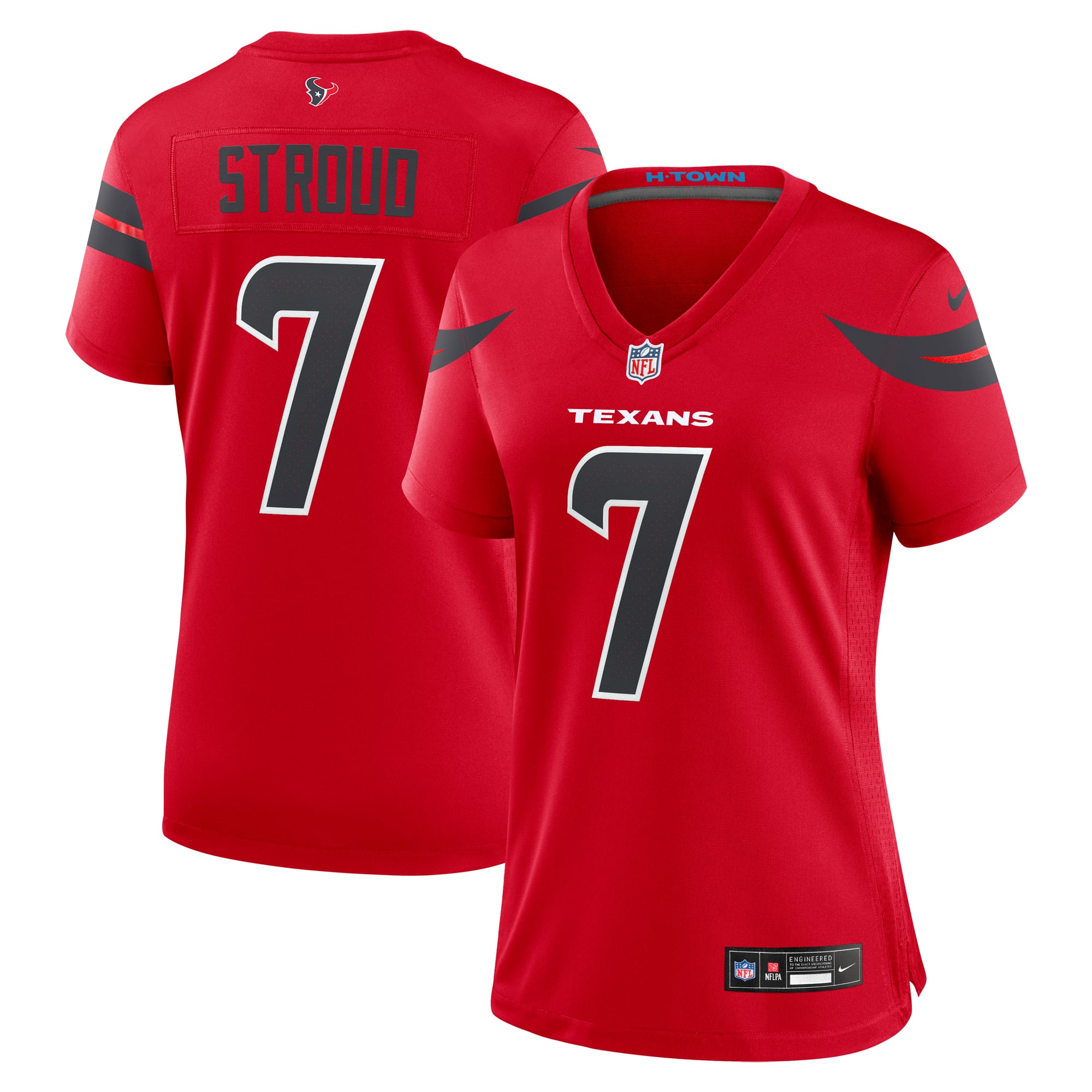 Houston Texans Nike Alternate Game Jersey – Red – C.J. Stroud – Womens