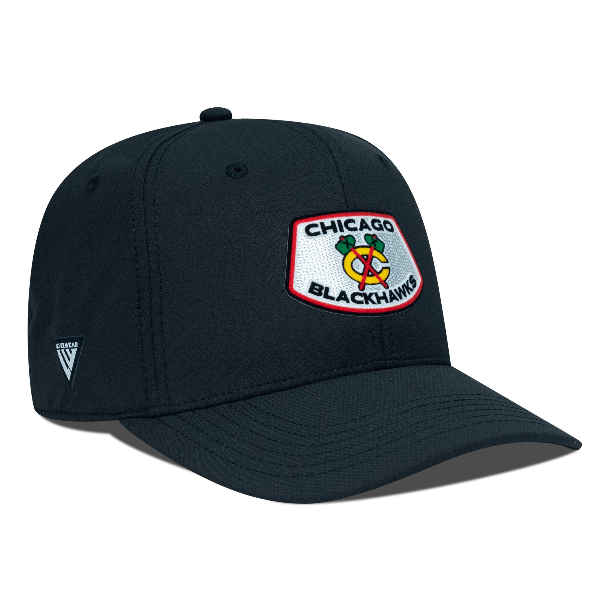 Men’s Levelwear Black Chicago Blackhawks Rise Skylight Flex Hat Men’s Levelwear Black Chicago Blackhawks Rise Skylight Flex Hat