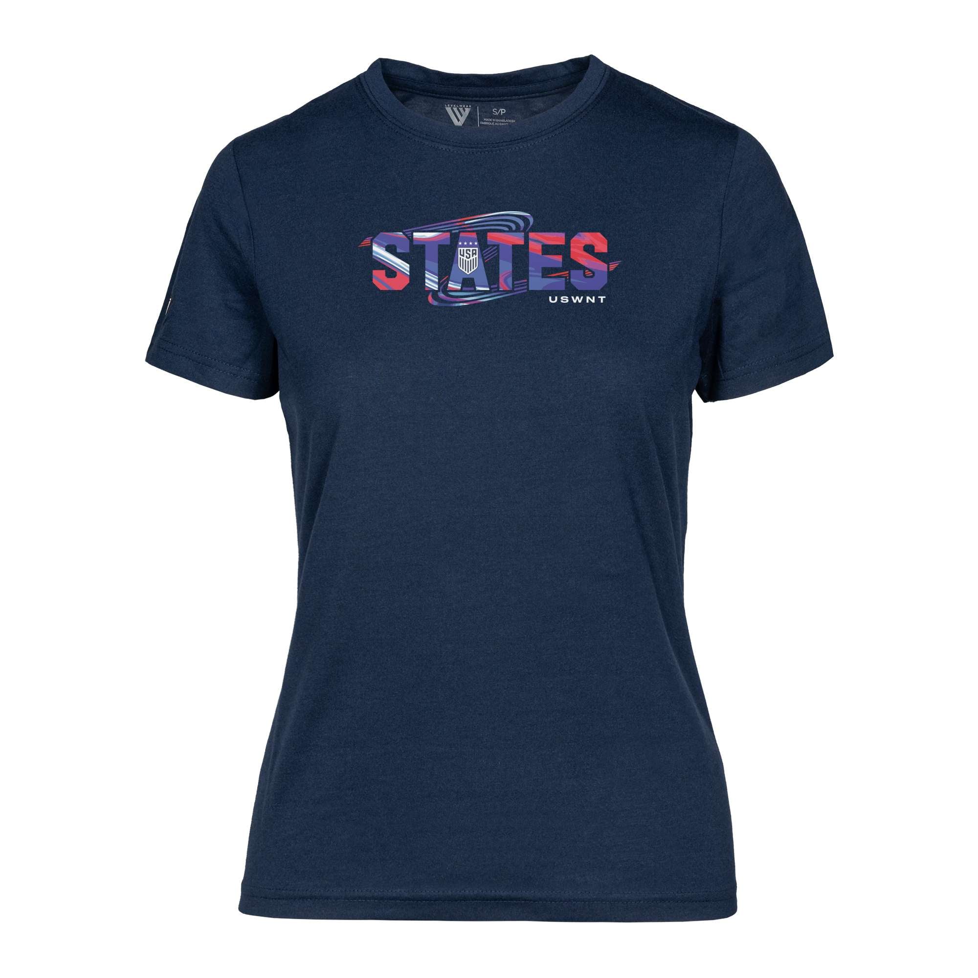 Women's Levelwear Navy USWNT Maddox T-Shirt