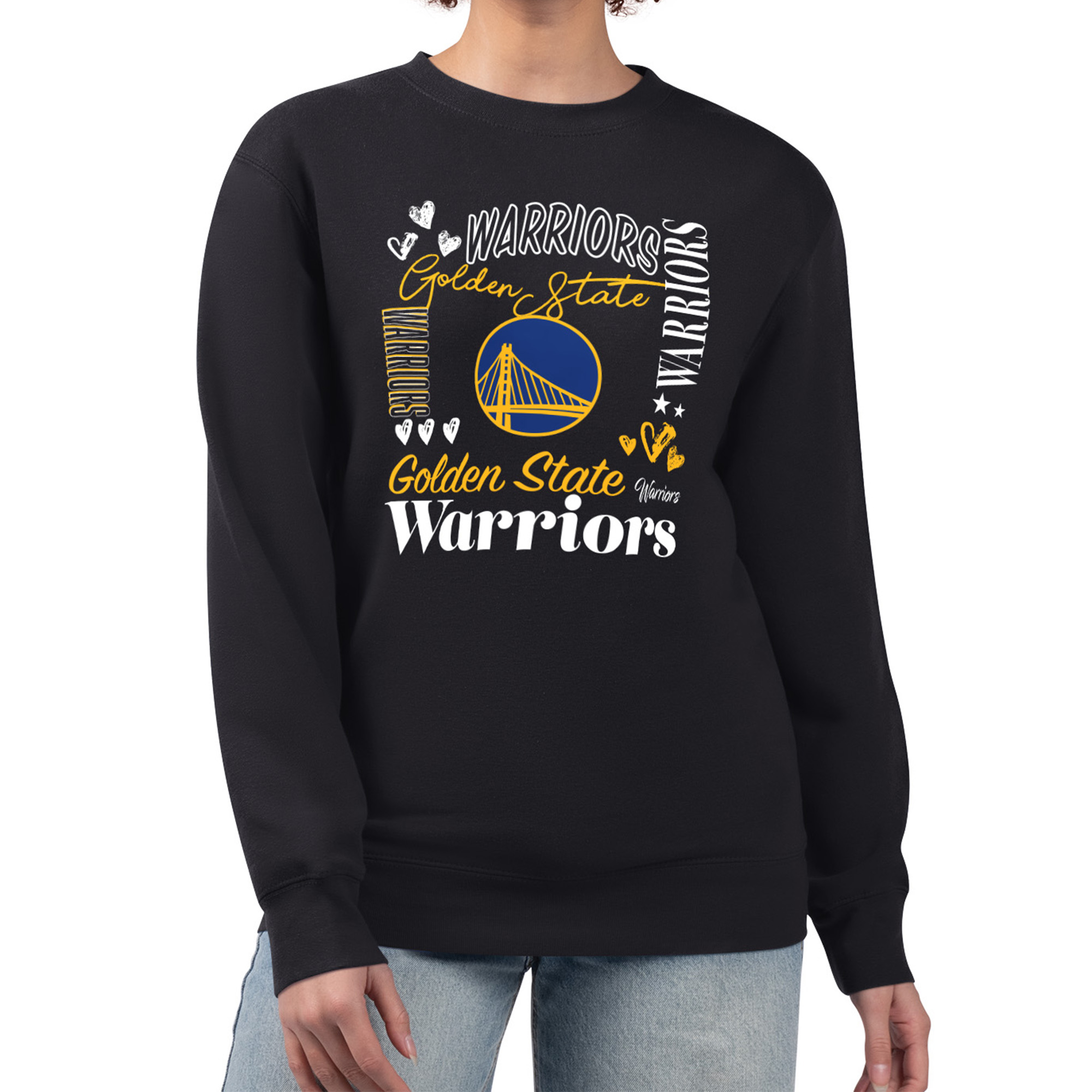 Women’s G-III 4Her by Carl Banks Black Golden State Warriors Collage Team Graphic Fleece Pullover Sweatshirt Women’s G-III 4Her by Carl Banks Black Golden State Warriors Collage Team Graphic Fleece Pullover Sweatshirt
