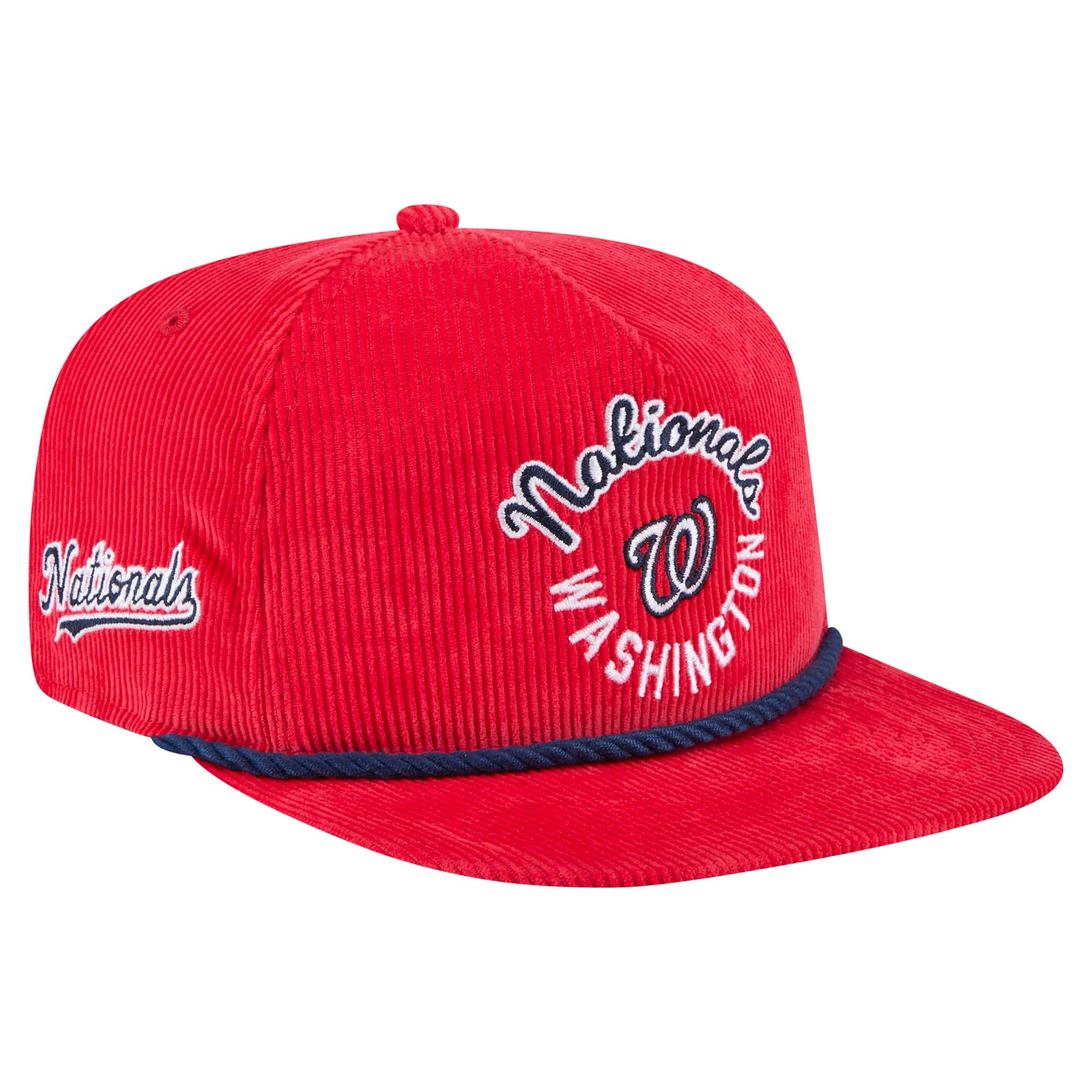 Men’s New Era Red Washington Nationals Full Circle Corduroy Golfer Adjustable Hat Men’s New Era Red Washington Nationals Full Circle Corduroy Golfer Adjustable Hat
