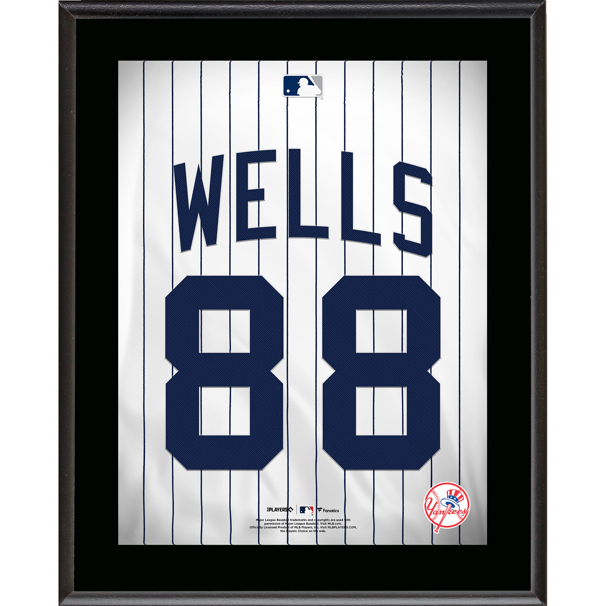 Austin Wells New York Yankees 10.5" x 13" Jersey Number Sublimated Player Plaque