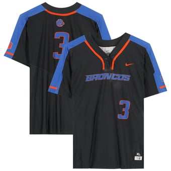 Boise State Broncos Team-Issued #3 Black Jersey from the Softball Program - Size XL