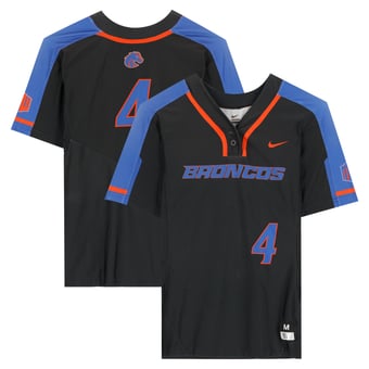 Boise State Broncos Team-Issued #4 Black Jersey from the Softball Program - Size M