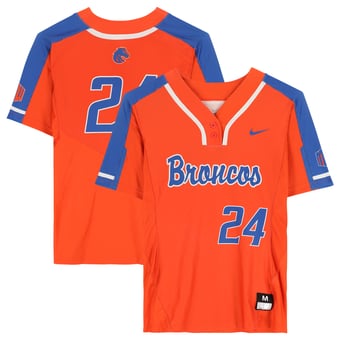 Boise State Broncos Team-Issued #24 Orange Jersey from the Softball Program - Size M