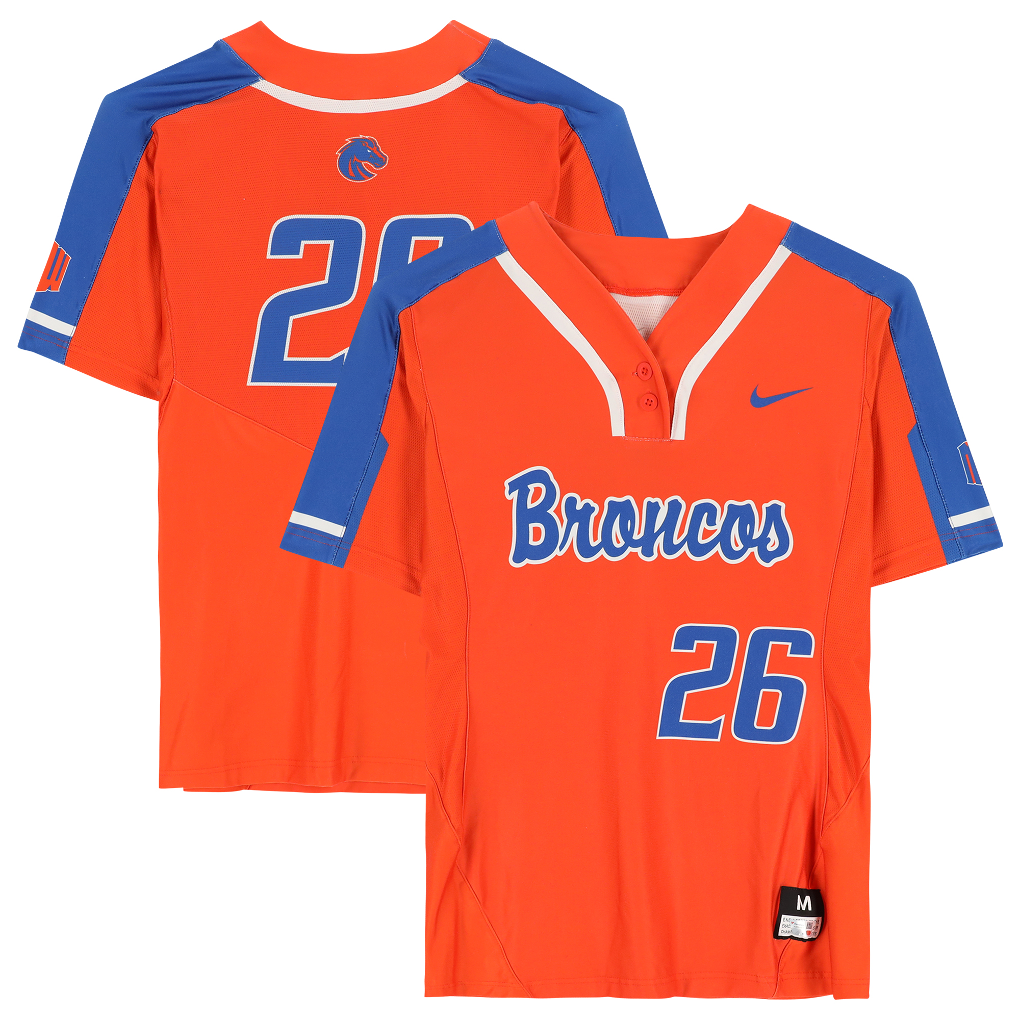 Boise State Broncos Team-Issued #26 Orange Jersey from the Softball Program – Size M Boise State Broncos Team-Issued #26 Orange Jersey from the Softball Program – Size M