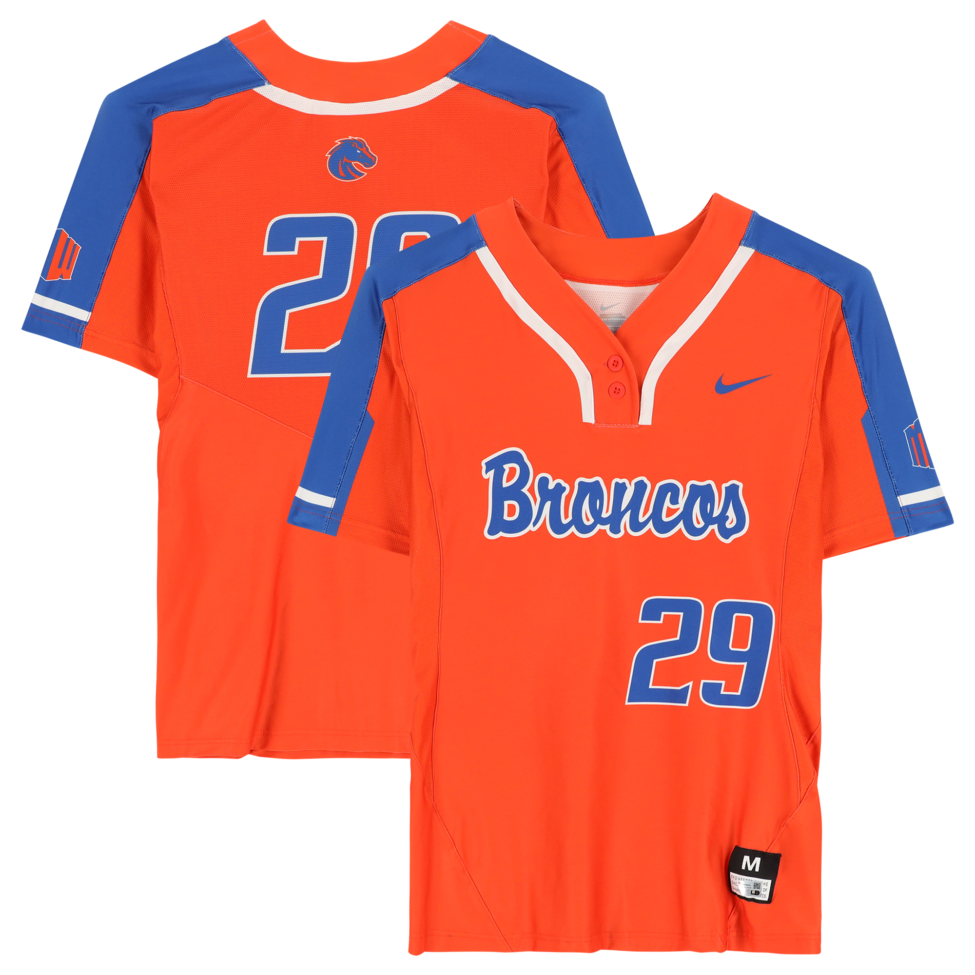 Boise State Broncos Team-Issued #29 Orange Jersey from the Softball Program - Size M