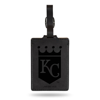Black Kansas City Royals Ultra Suede Luggage Tag