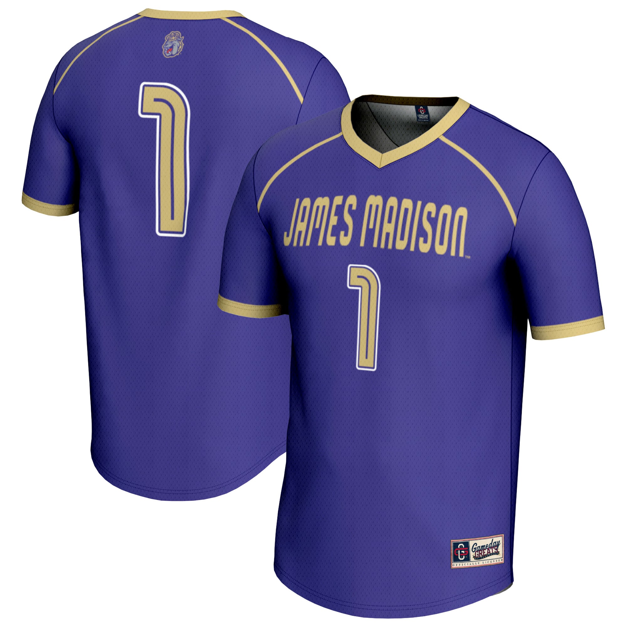 Youth GameDay Greats #1 Purple James Madison Dukes Lightweight Women's Lacrosse Fashion Jersey