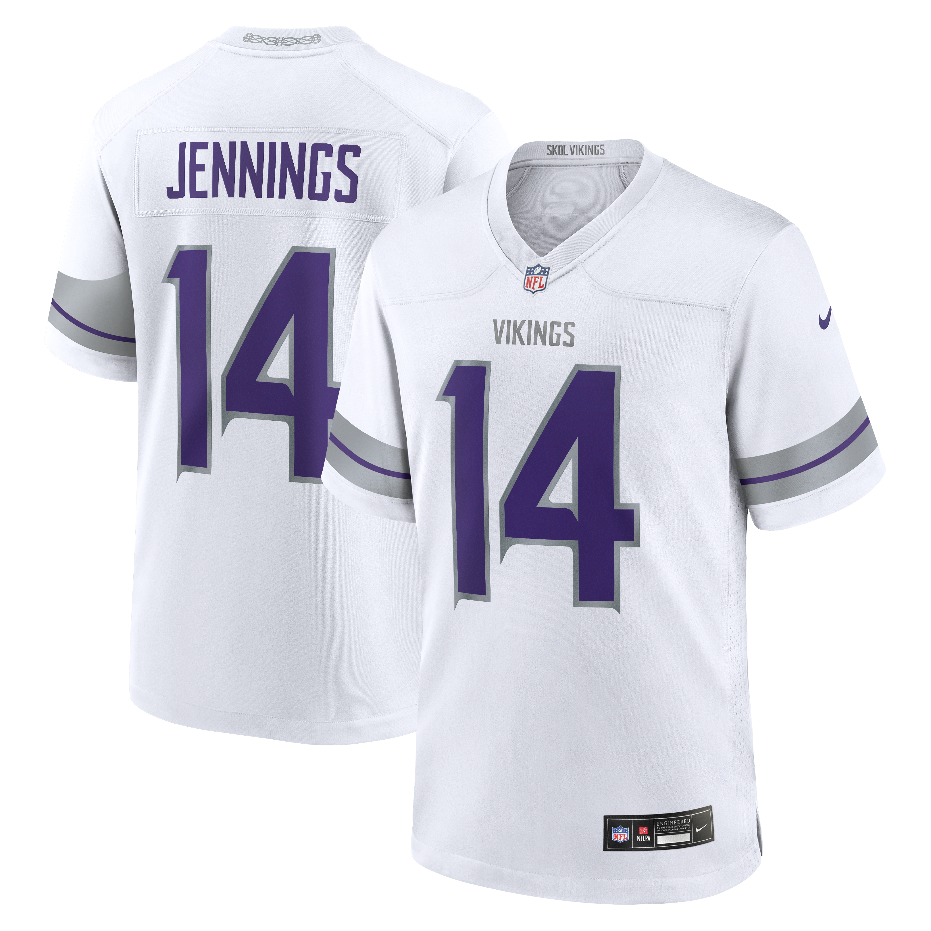 Men's Nike Jauan Jennings White Minnesota Vikings Alternate Game Jersey