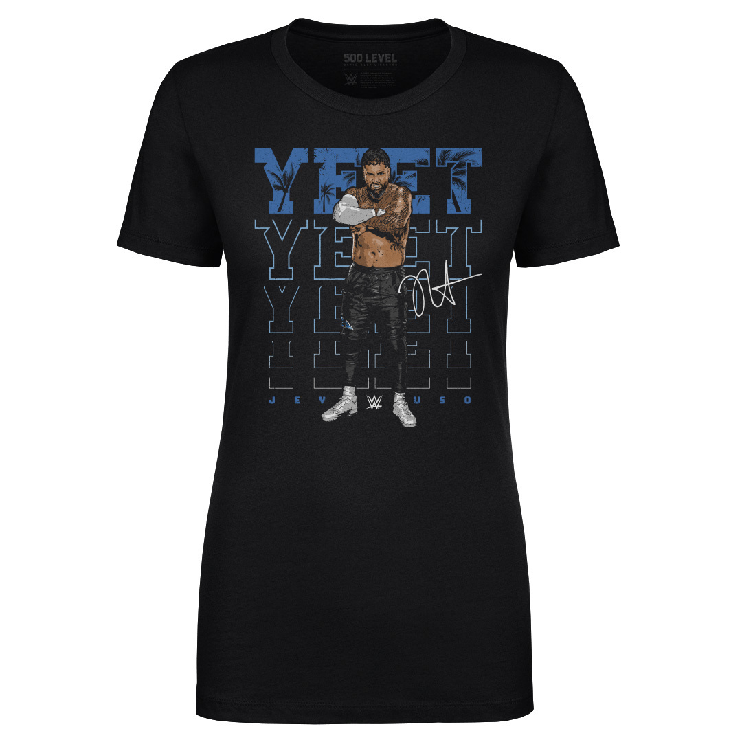 Women’s 500 Level Black Jey Uso Yeet T-Shirt Women’s 500 Level Black Jey Uso Yeet T-Shirt