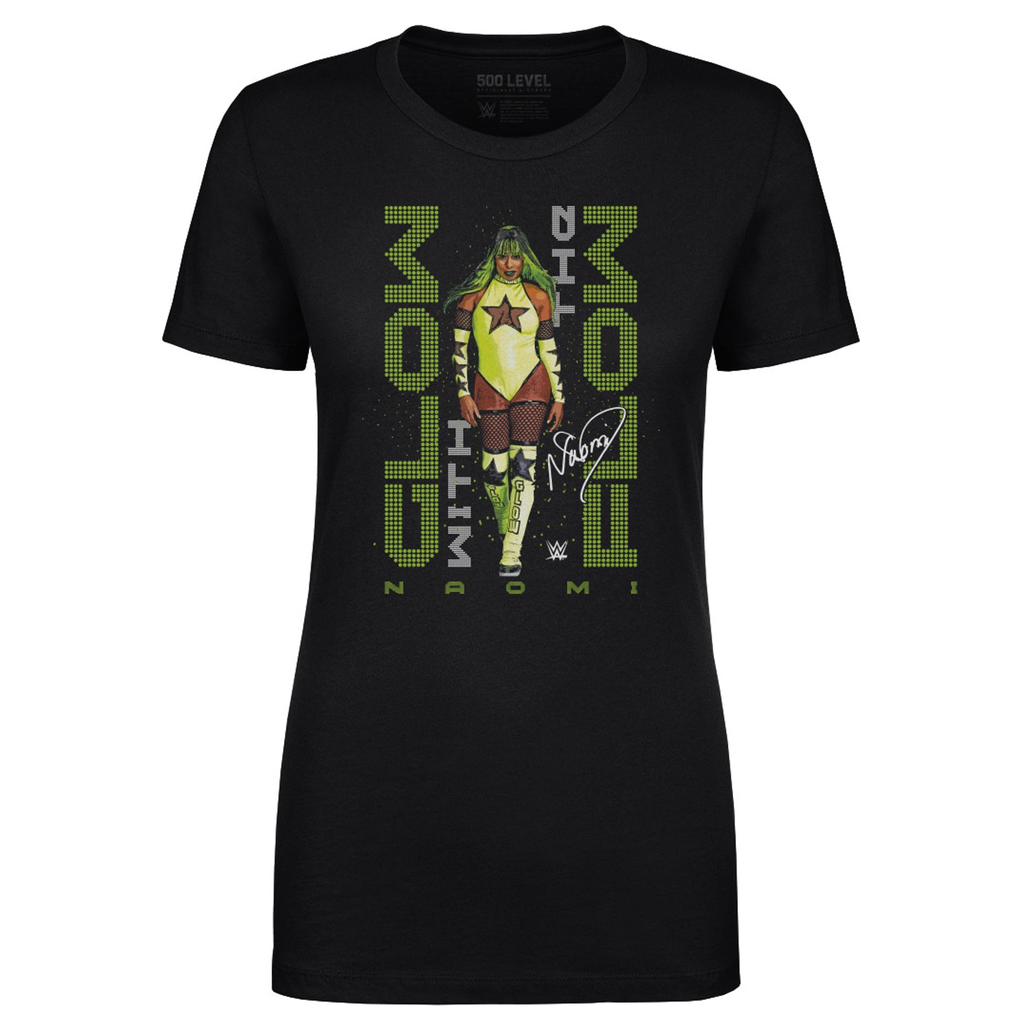 Women's 500 Level Black Naomi Glow With The Flow Pose T-Shirt