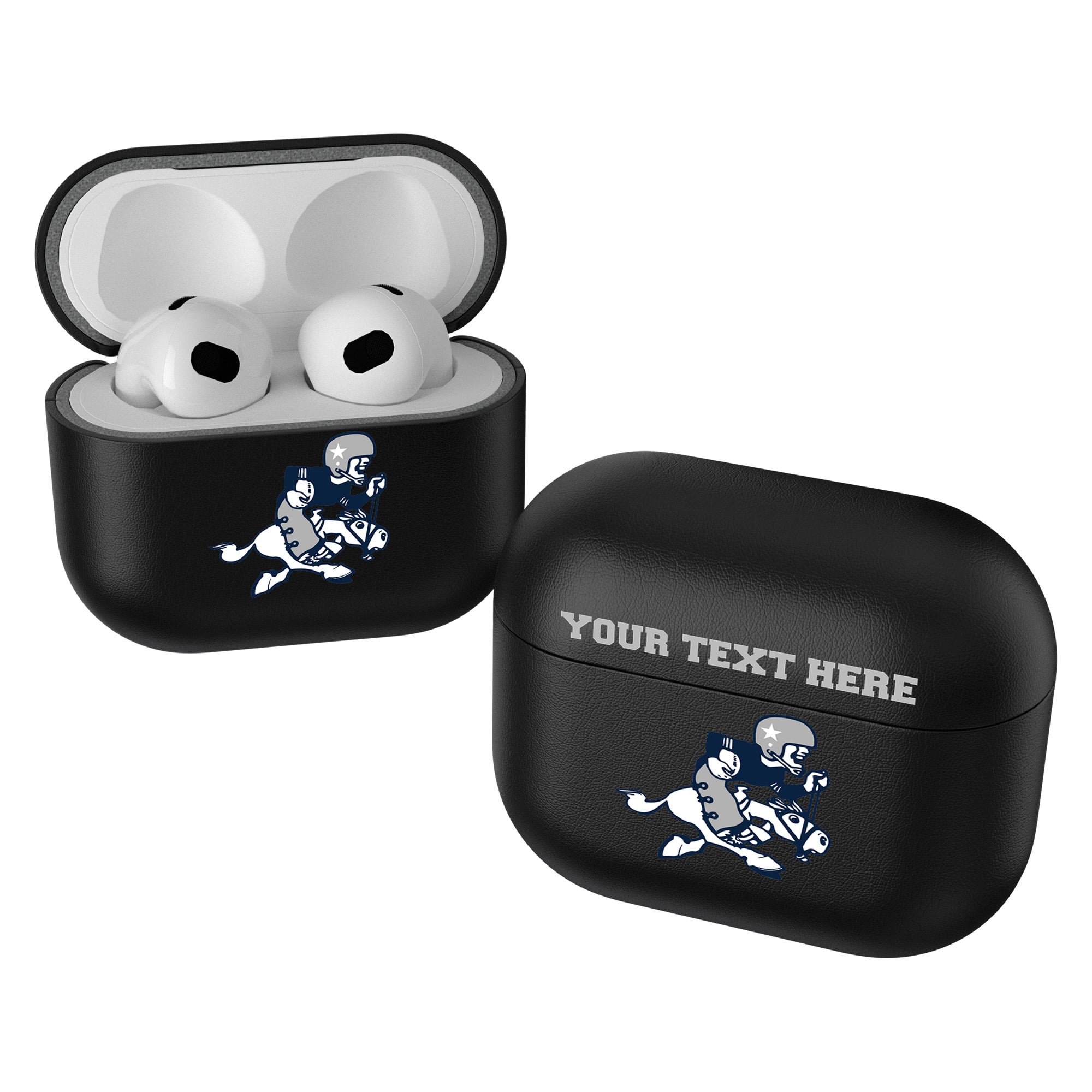 Keyscaper Black Dallas Cowboys Insignia Personalized AirPods 3rd Generation Case Cover Keyscaper Black Dallas Cowboys Insignia Personalized AirPods 3rd Generation Case Cover