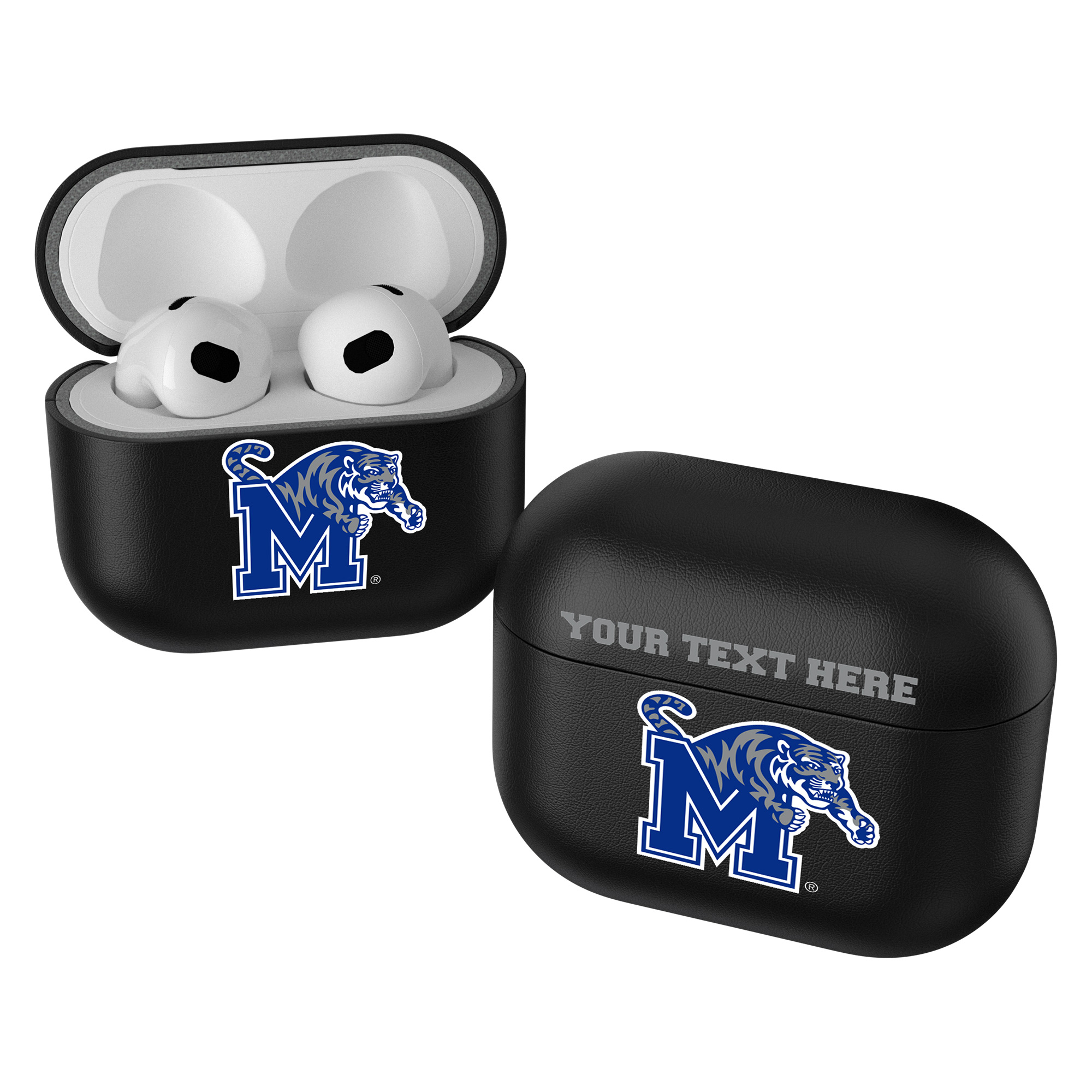 Keyscaper Black Memphis Tigers Insignia Personalized AirPods 3rd Generation Case Cover