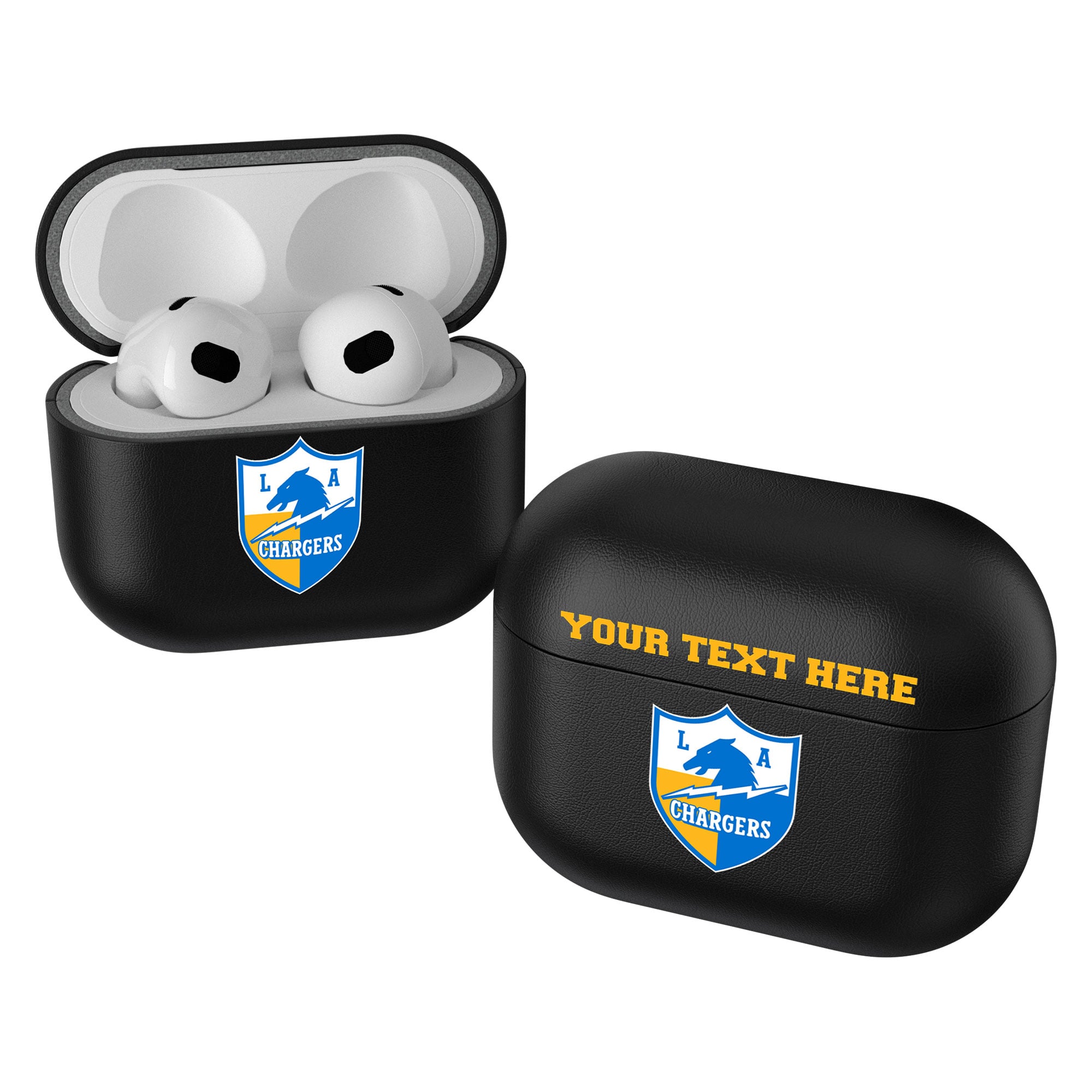 Keyscaper Los Angeles Chargers Personalized Insignia 1st Gen AirPods Pro Case Cover Keyscaper Los Angeles Chargers Personalized Insignia 1st Gen AirPods Pro Case Cover