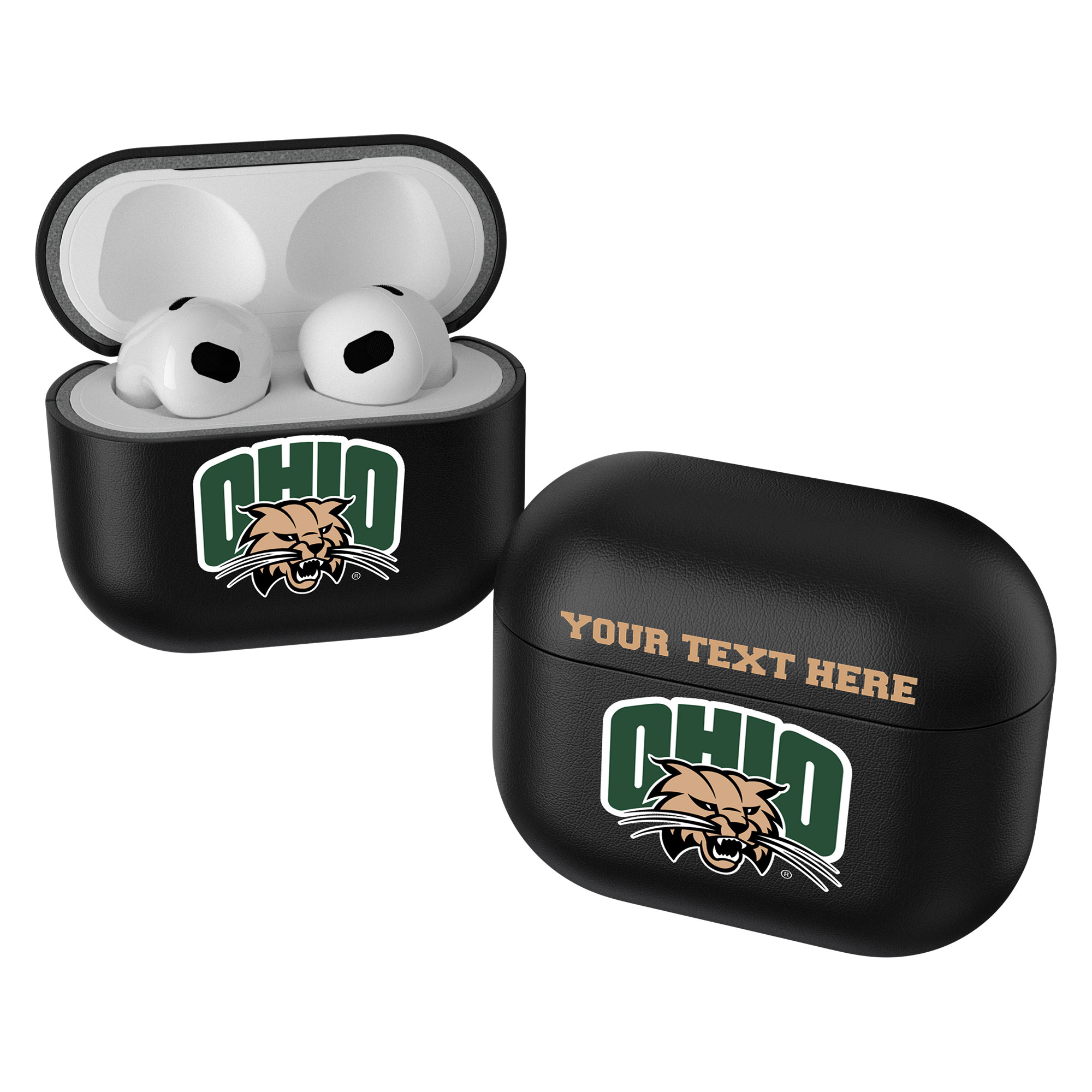 Keyscaper Ohio Bobcats Personalized Insignia 2nd Gen AirPods Pro Case Cover