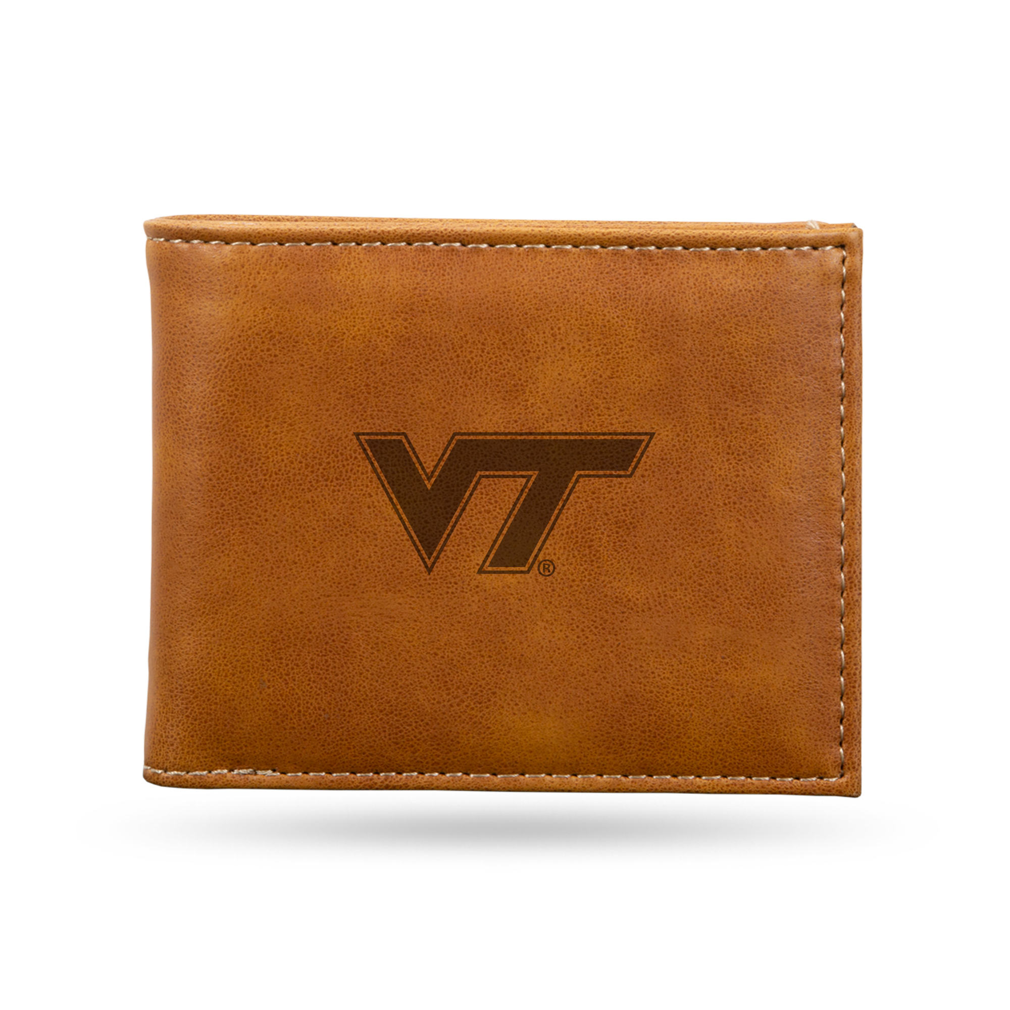 Brown Virginia Tech Hokies Billfold Wallet