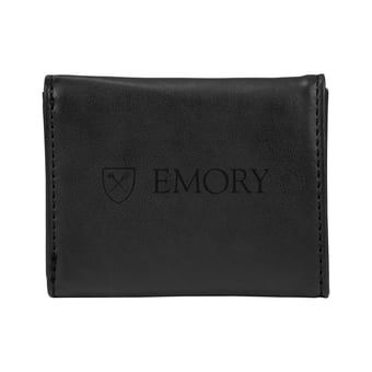 Black Emory Eagles Trifold Wallet
