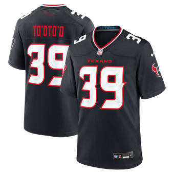 Men's Nike Henry To'oto'o  Navy Houston Texans Team Game Jersey