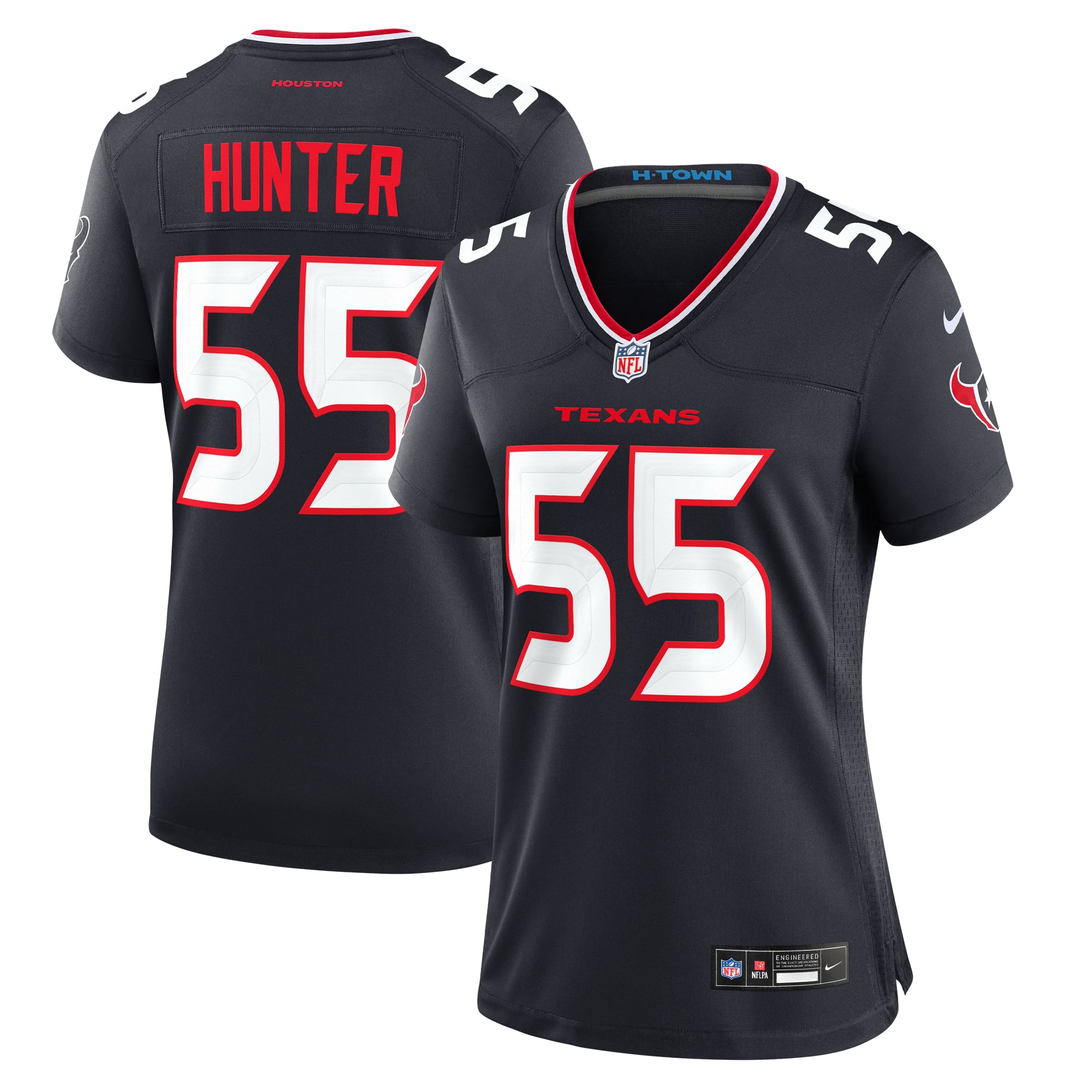 Women's Nike Danielle Hunter Navy Houston Texans Team Game Jersey