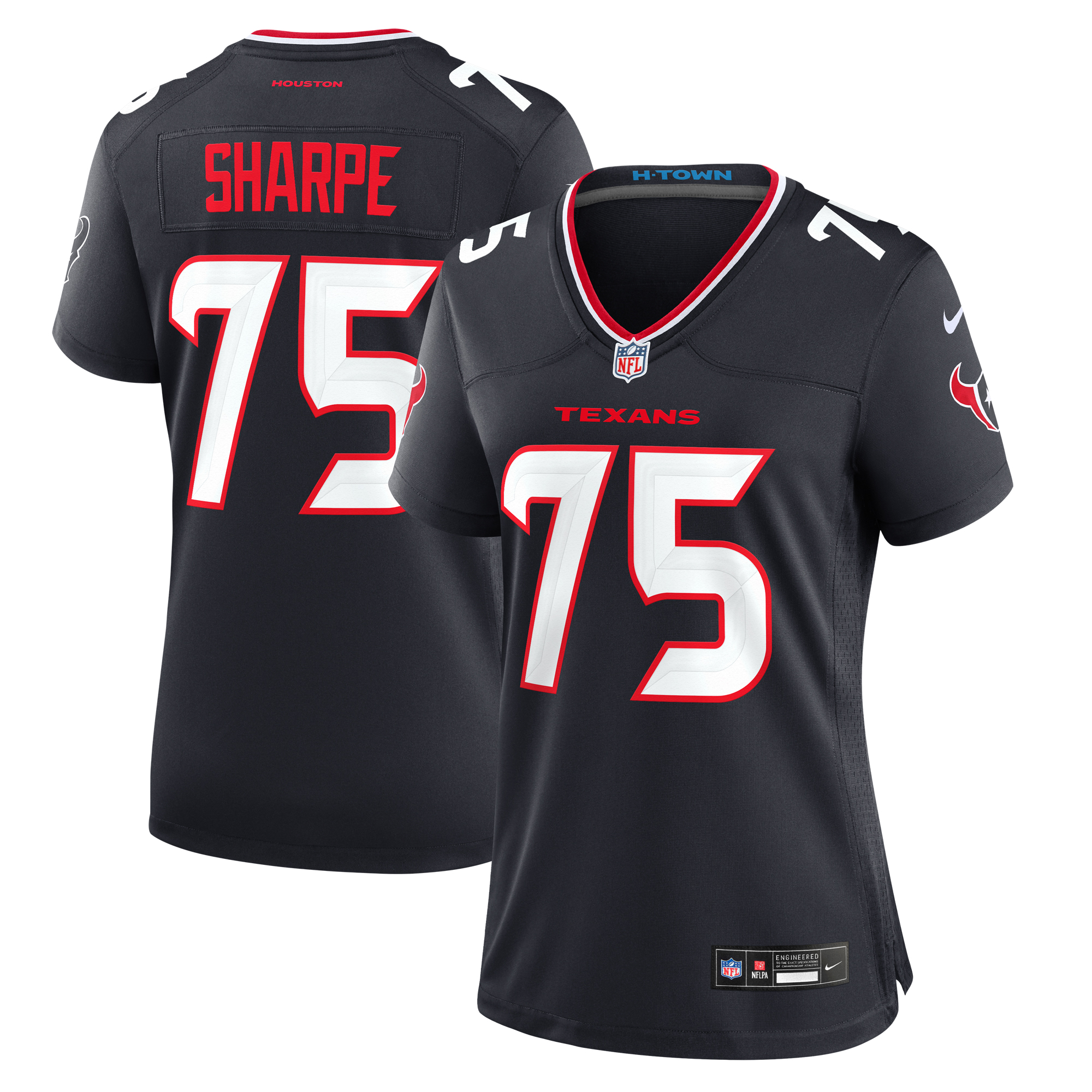 Women's Nike David Sharpe Navy Houston Texans Team Game Jersey