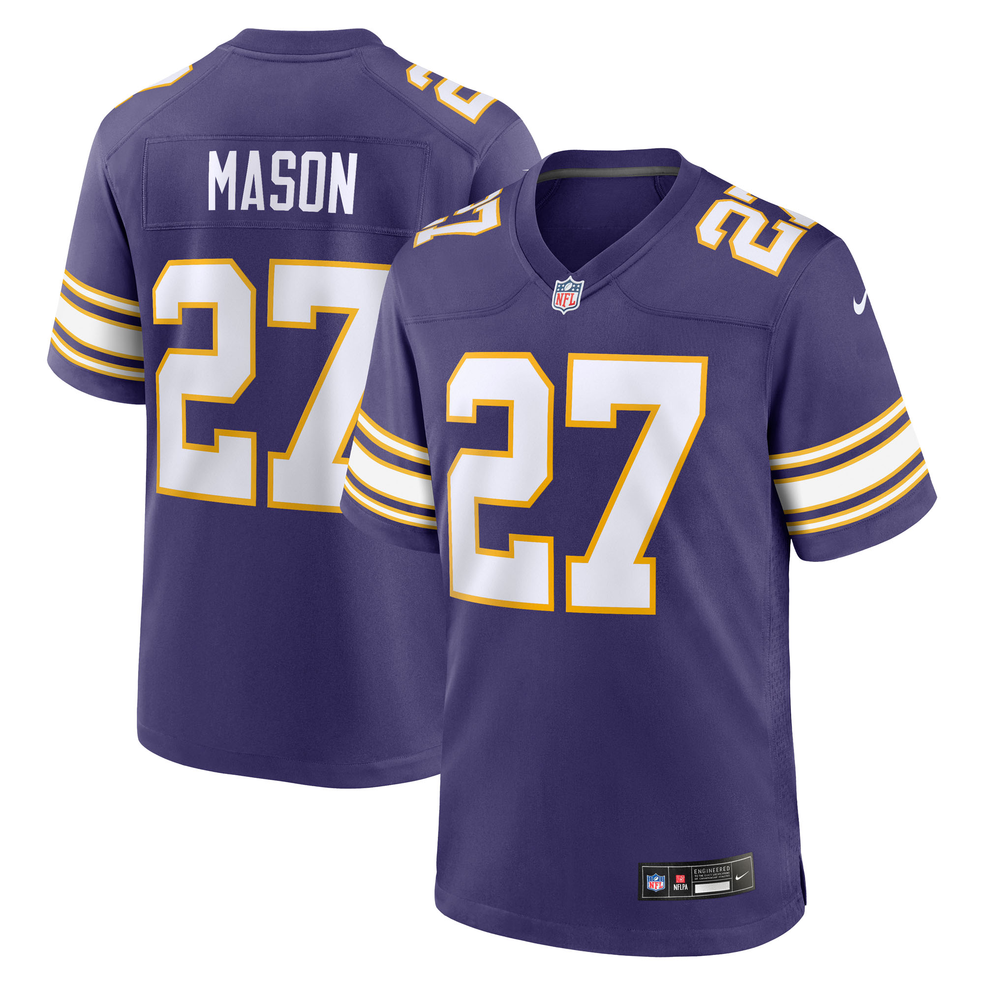Men's Nike Jordan Mason Purple Minnesota Vikings Alternate Classic Game Jersey
