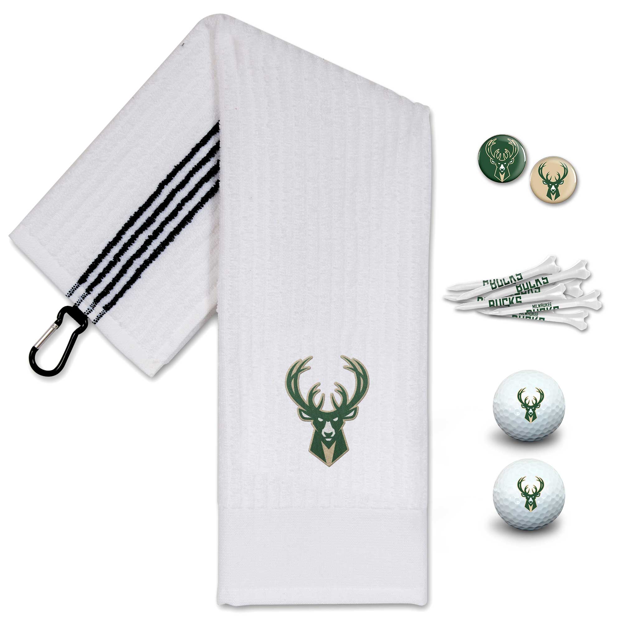 WinCraft Milwaukee Bucks Golf Gift Set WinCraft Milwaukee Bucks Golf Gift Set