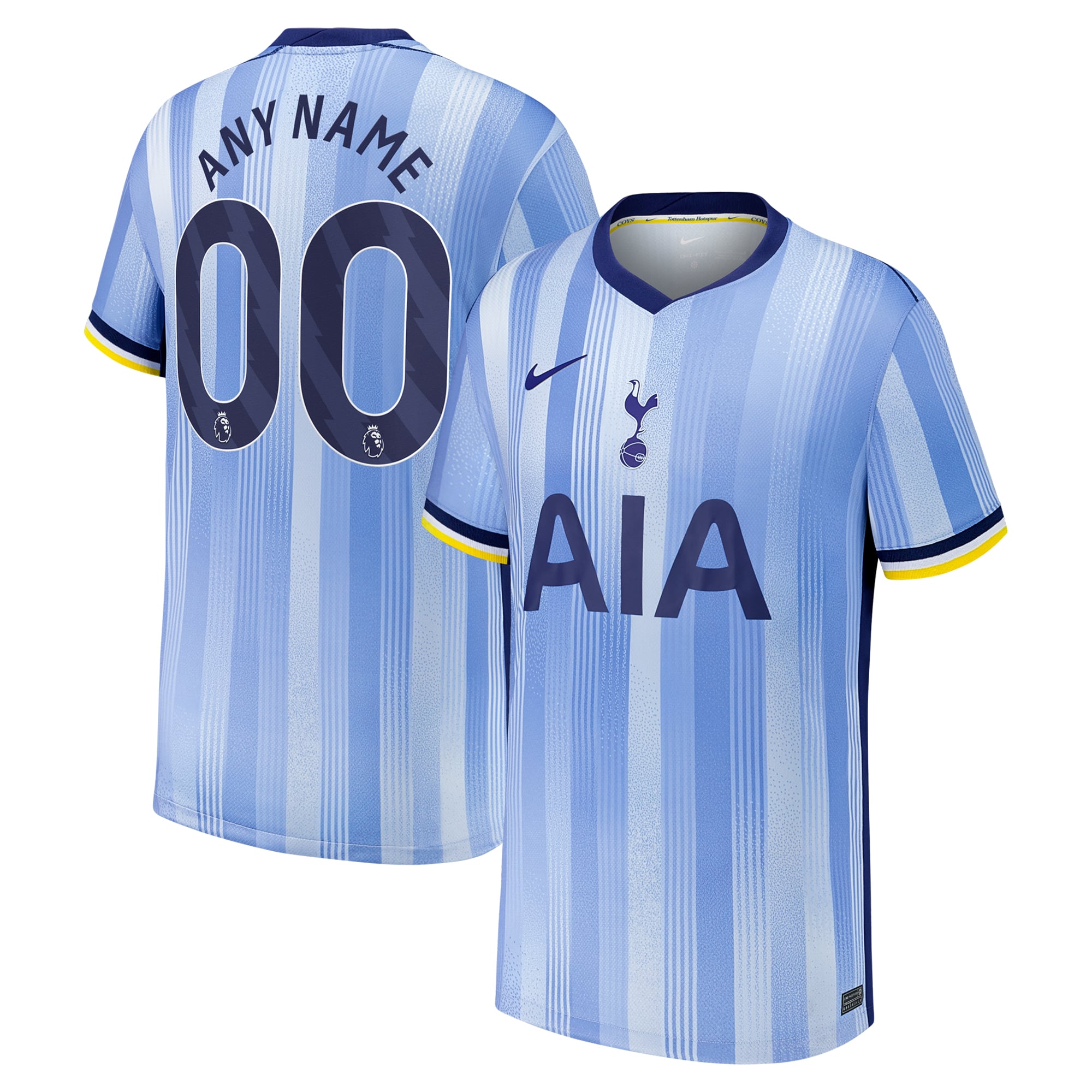 Youth Nike  Blue Tottenham Hotspur 2024/25 Away Replica Custom Jersey
