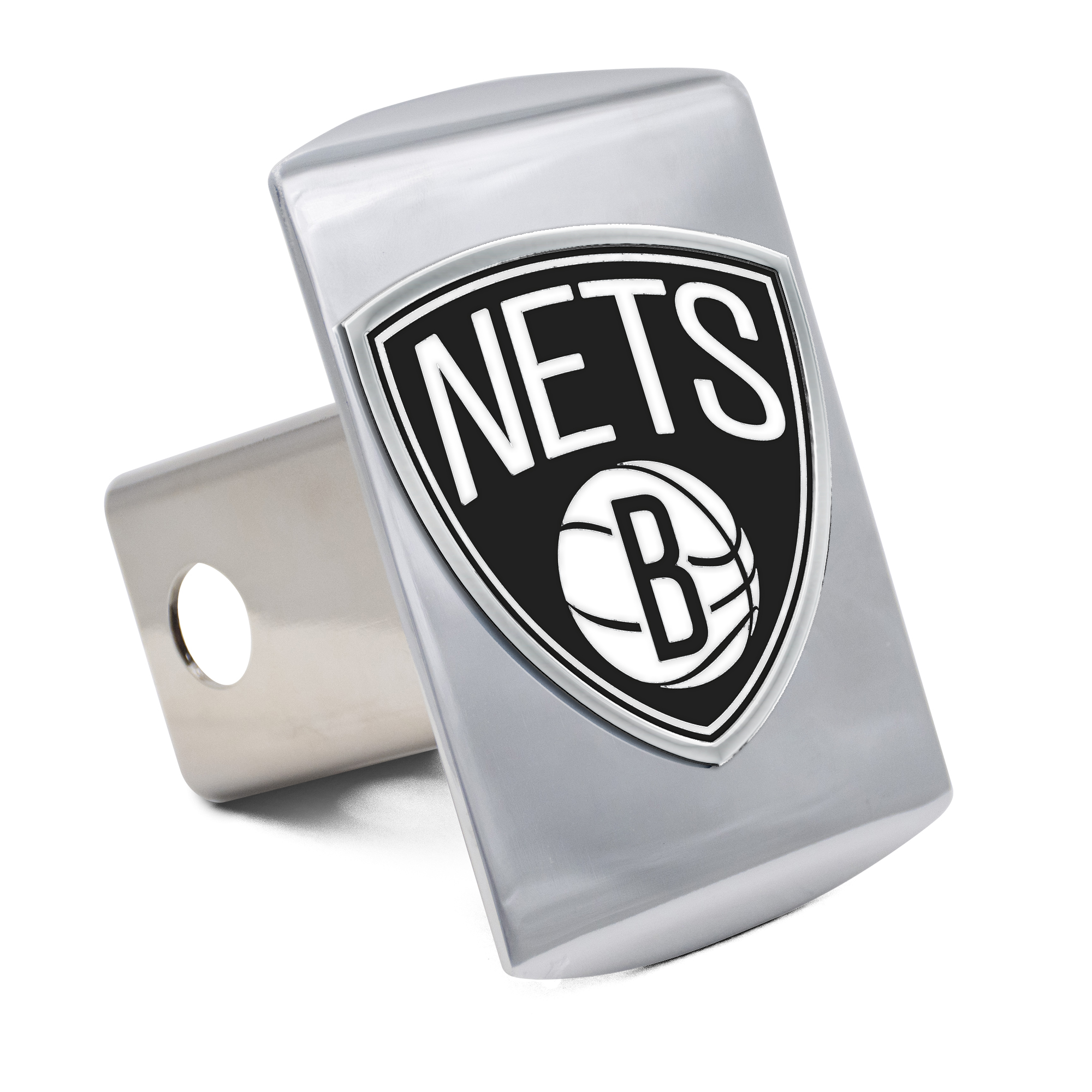 WinCraft Brooklyn Nets Premium Metal Hitch Cover WinCraft Brooklyn Nets Premium Metal Hitch Cover