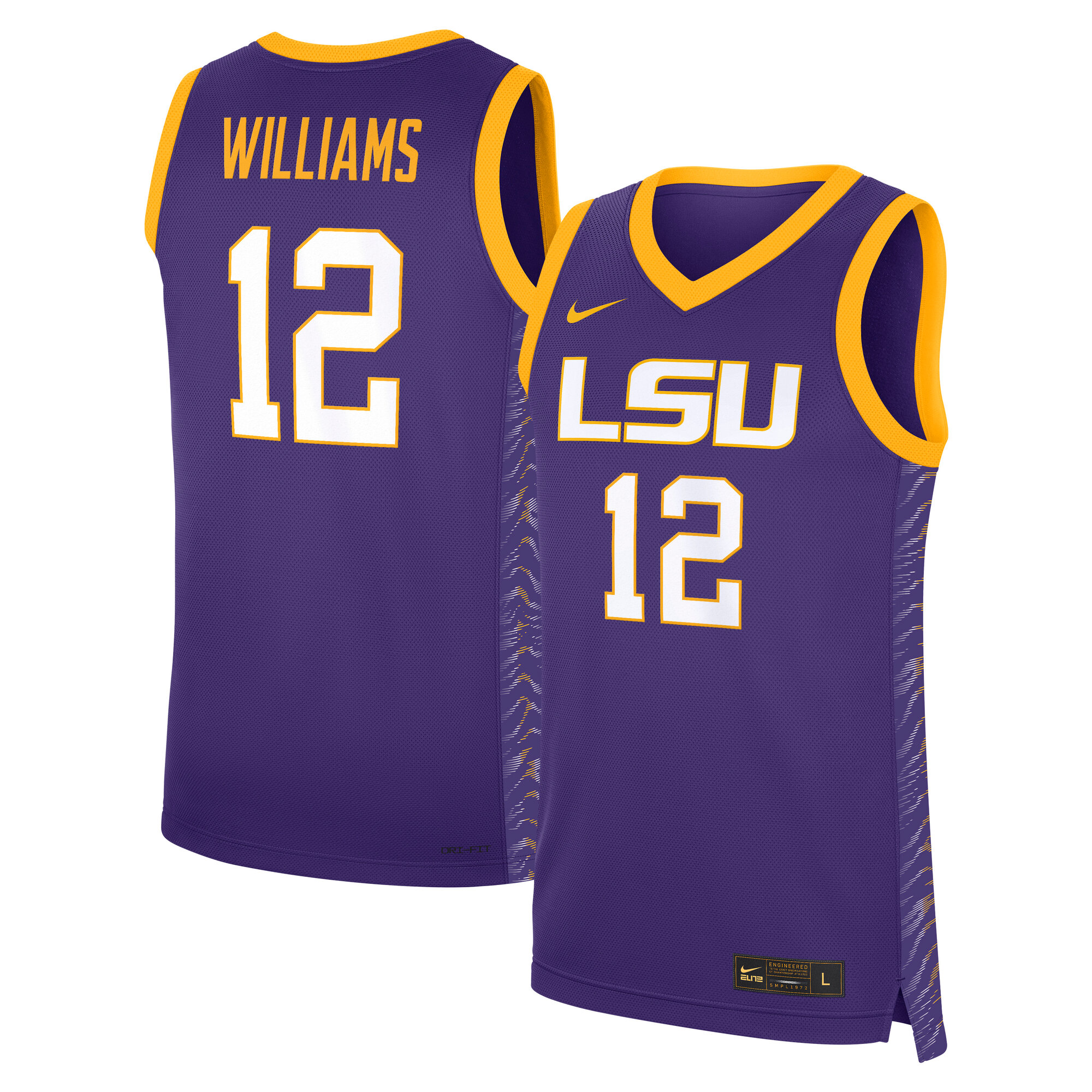 Unisex Nike Mikaylah Williams Purple LSU Tigers Replica Basketball Jersey Unisex Nike Mikaylah Williams Purple LSU Tigers Replica Basketball Jersey