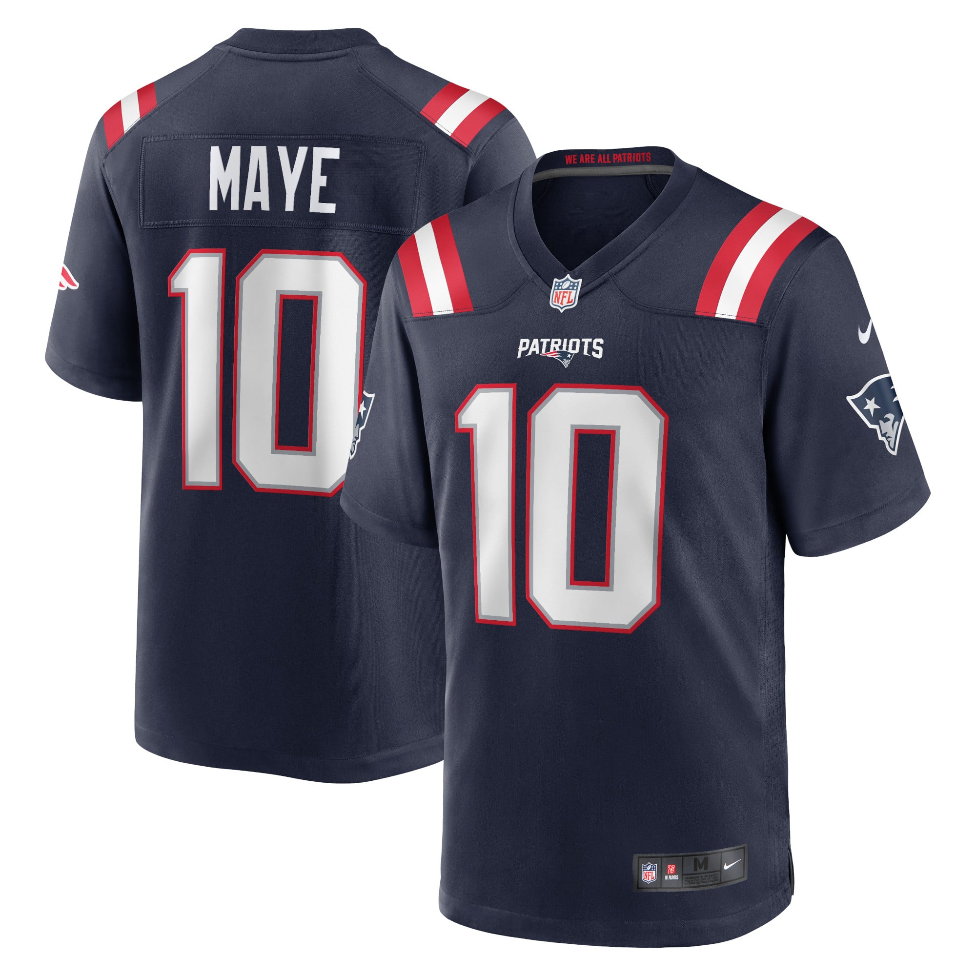 Camiseta Nike Game de la 1ª equipación del New England Patriots - Azul marino - Mac Jones - Hombre