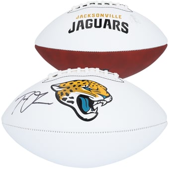 Trevor Lawrence Jacksonville Jaguars Autographed Franklin White Panel Football