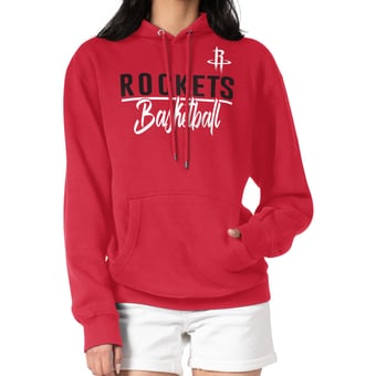 Women's G-III 4Her by Carl Banks Red Houston Rockets Graphics Fleece Pullover Hoodie