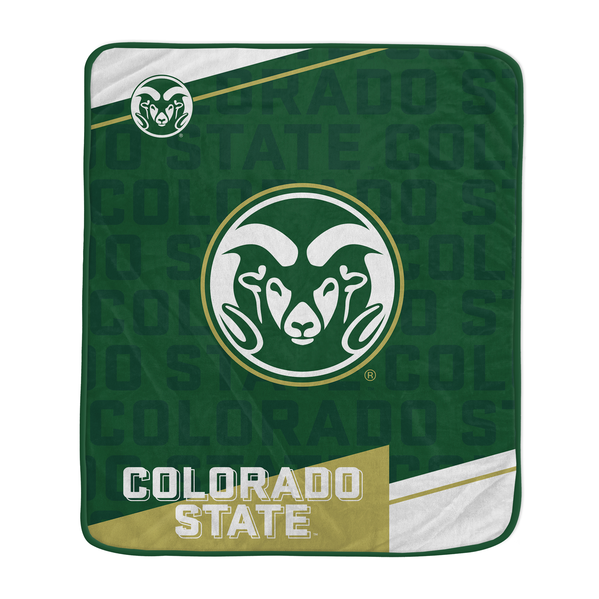 Pegasus Colorado State Rams 50" x 60" Diagonal Ghost Ultra Soft Blanket