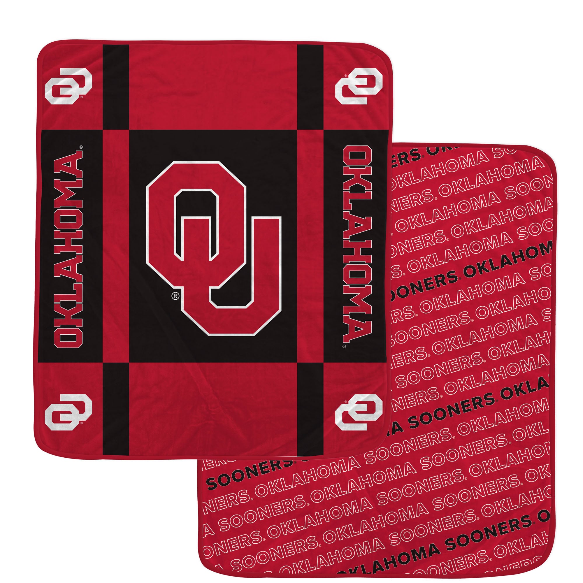 Pegasus Oklahoma Sooners 60” x 70” Reverse Block Wordmark Double-Sided Blanket