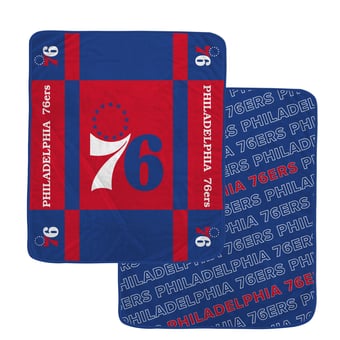Pegasus Philadelphia 76ers 60” x 70” Reverse Block Wordmark Double-Sided Blanket