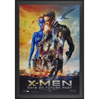 Hugh Jackman X-Men: Days of Future Past Autographed Framed 27" x 40" Movie Poster