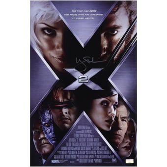 Hugh Jackman X2 Autographed 11" x 17" Movie Poster