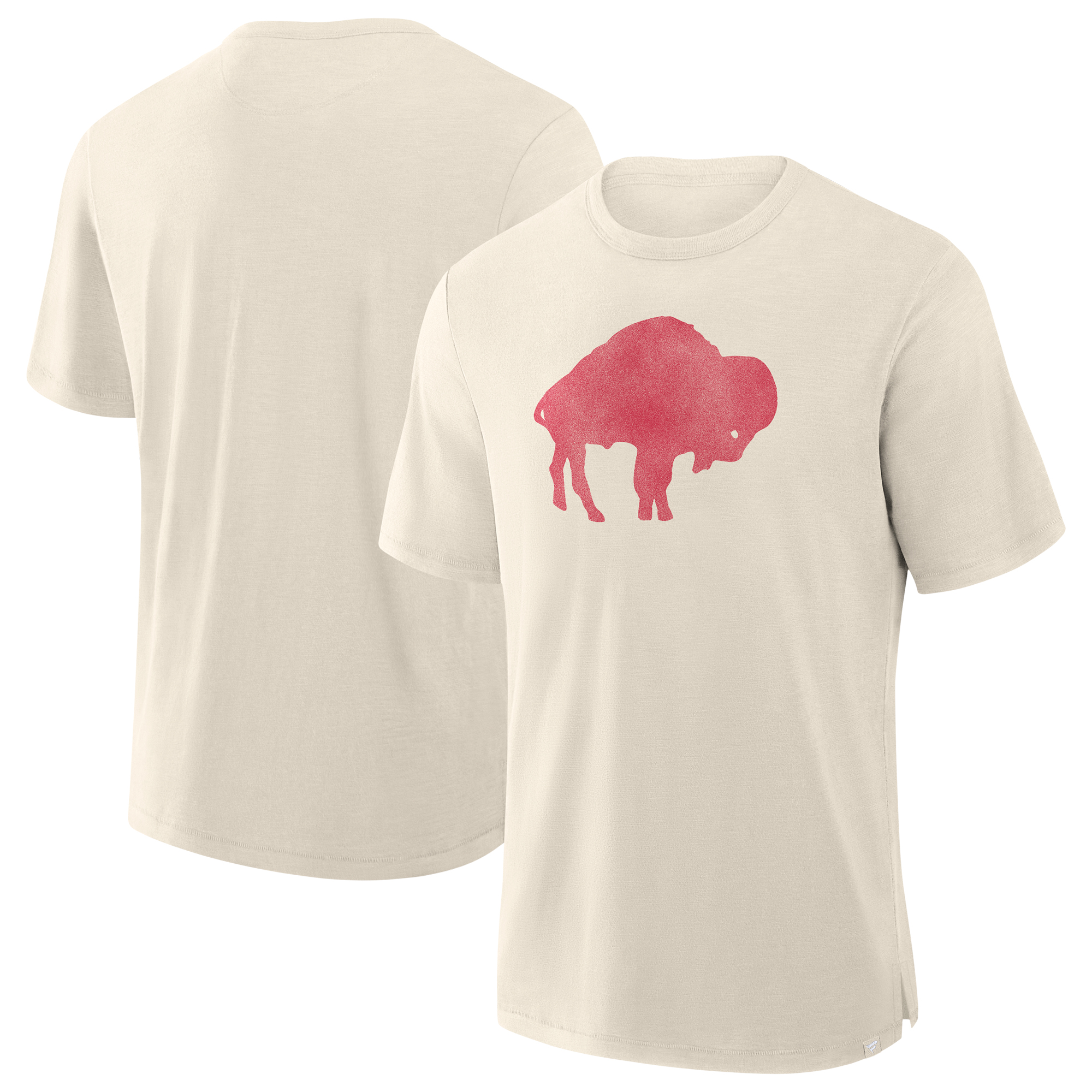 Men's Fanatics Cream Buffalo Bills Slub T-Shirt