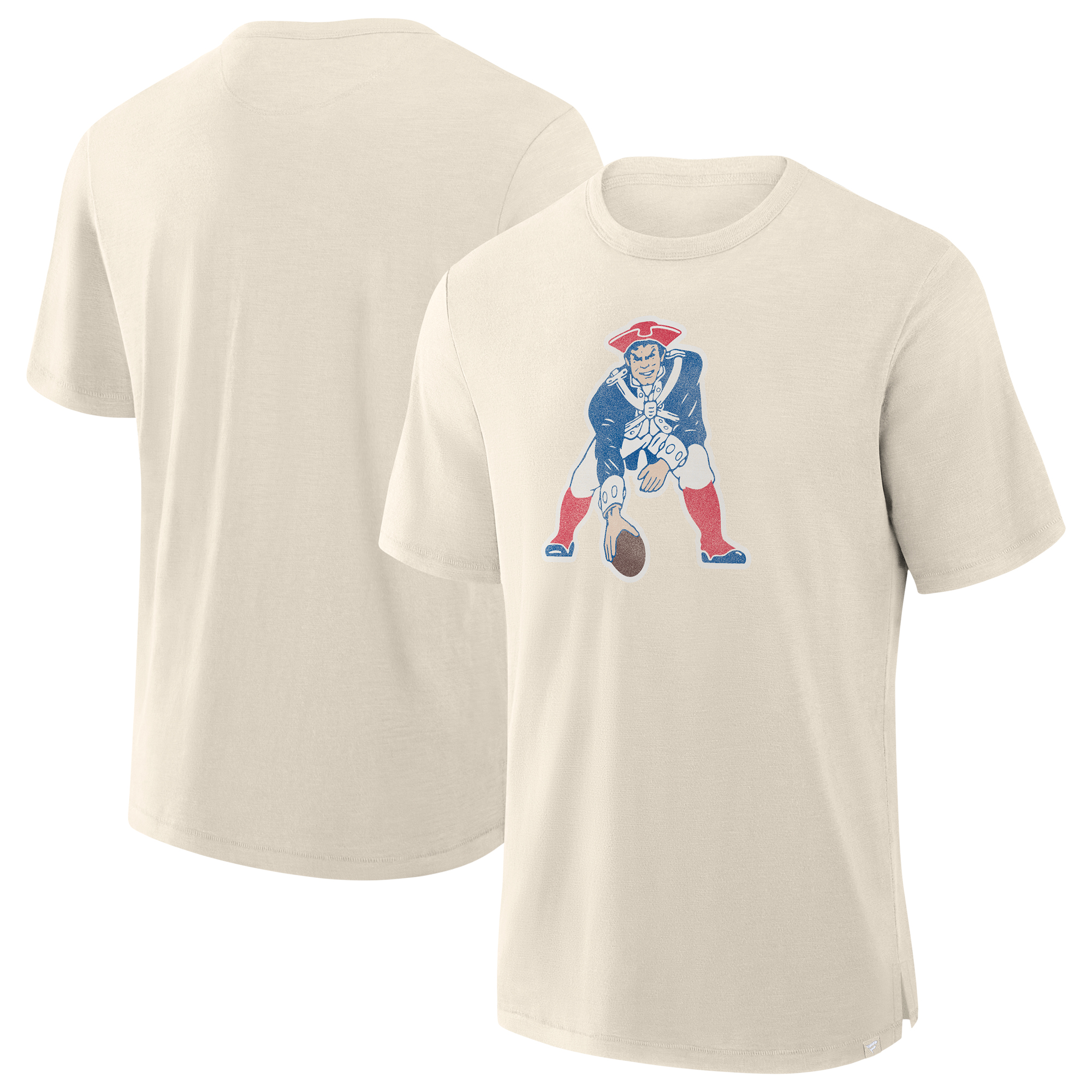 Men's Fanatics Cream New England Patriots Slub T-Shirt