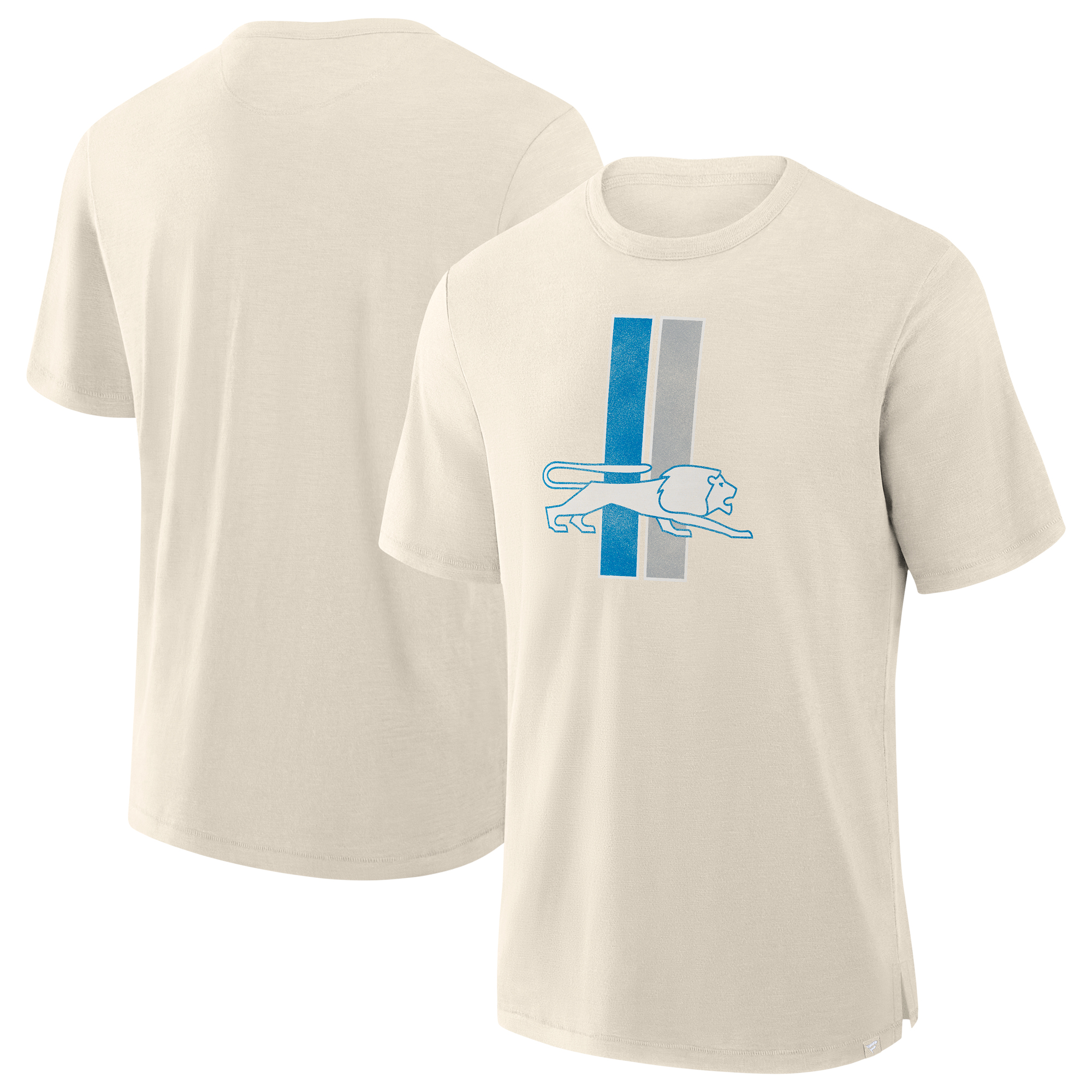 Men's Fanatics Cream Detroit Lions Slub T-Shirt
