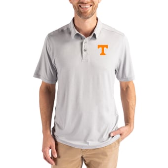 Men's Cutter & Buck Gray Tennessee Volunteers Coastline Epic Comfort Eco Recycled Polo
