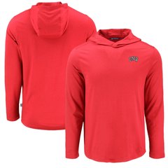 Men's Cutter & Buck Red UNLV Rebels Coastline Epic Comfort Eco Recycled Long Sleeve Hoodie T-Shirt