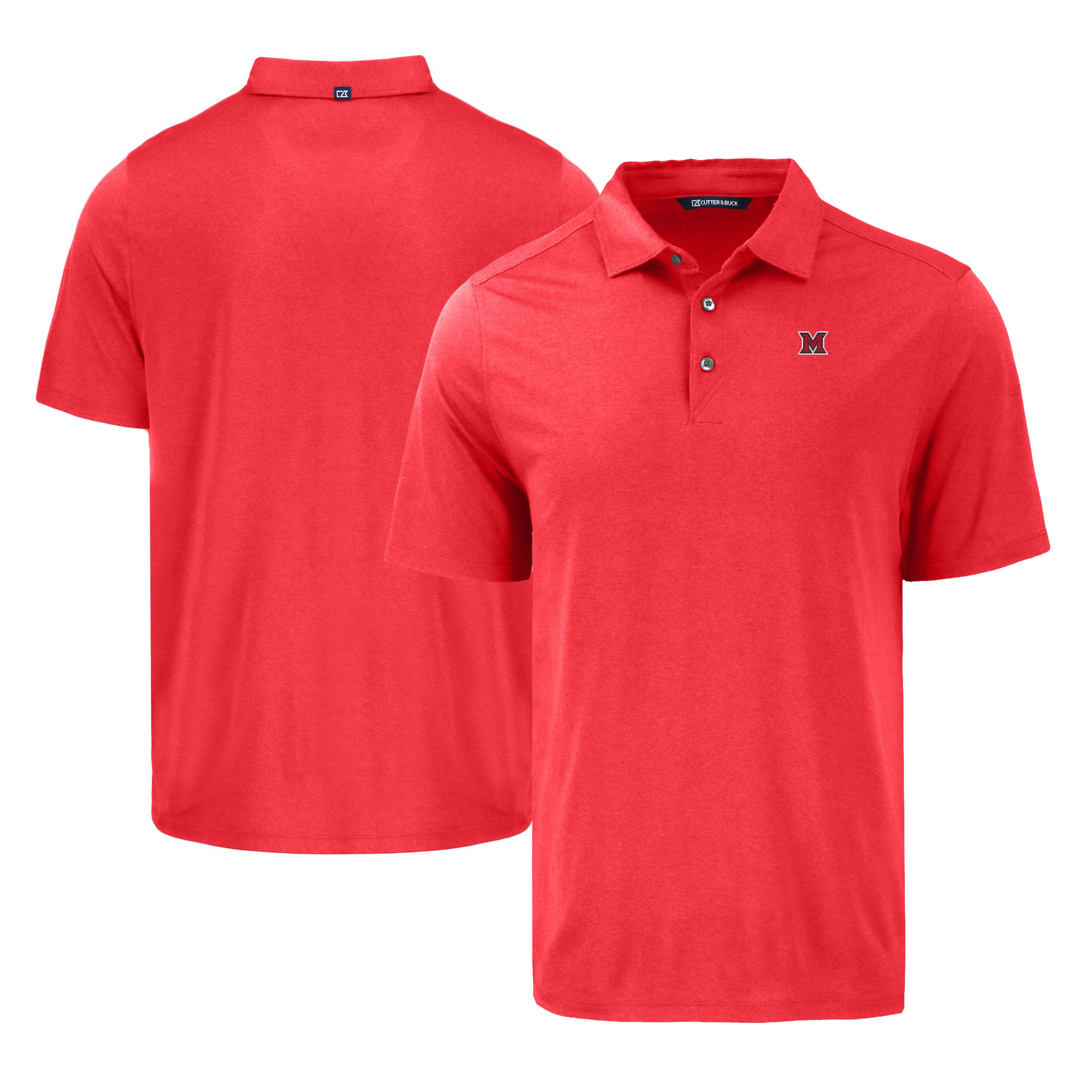 Men’s Cutter & Buck Red Miami University RedHawks Coastline Epic Comfort Eco Recycled Polo Men’s Cutter & Buck Red Miami University RedHawks Coastline Epic Comfort Eco Recycled Polo