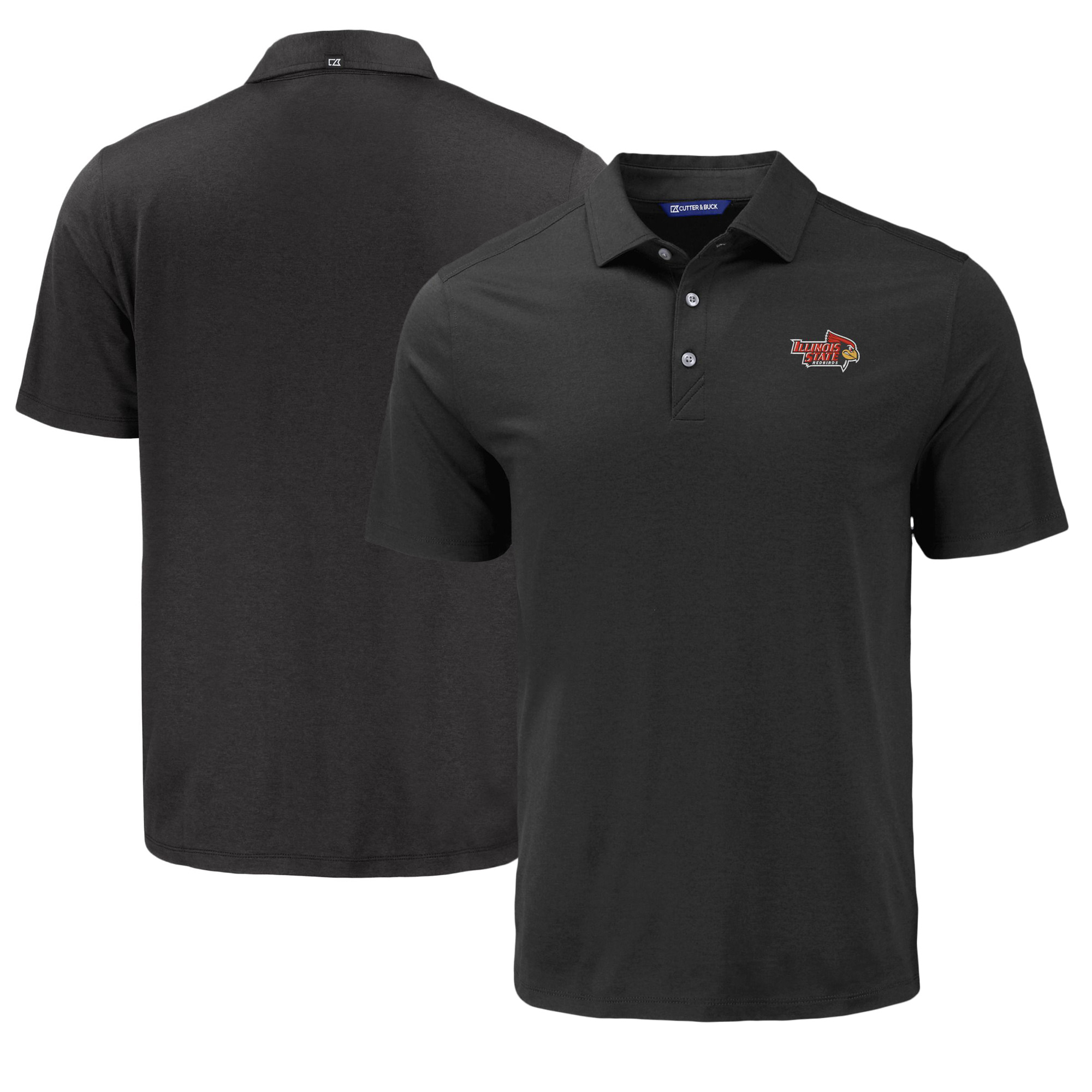 Men’s Cutter & Buck Black Illinois State Redbirds Coastline Epic Comfort Eco Recycled Polo Men’s Cutter & Buck Black Illinois State Redbirds Coastline Epic Comfort Eco Recycled Polo