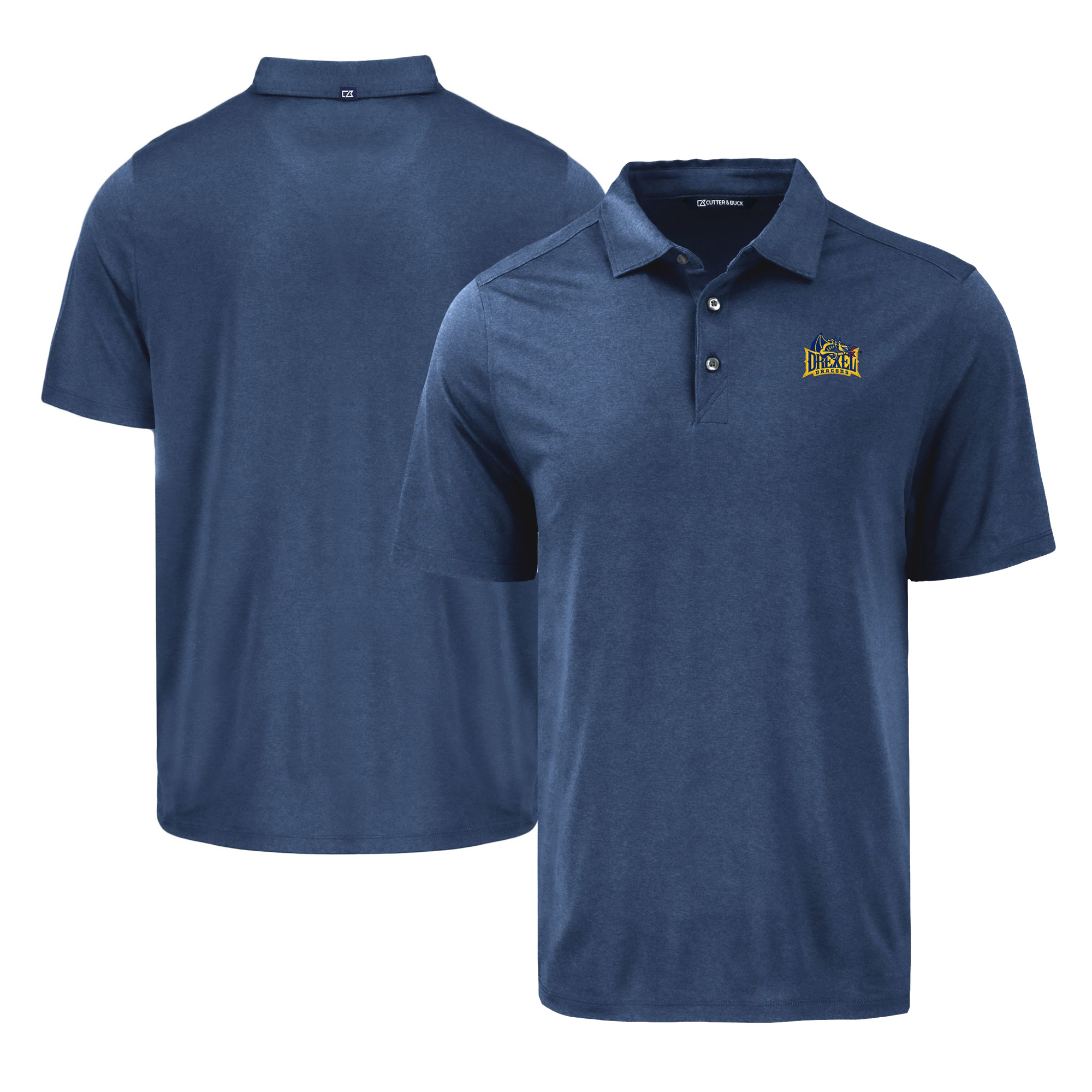 Men’s Cutter & Buck Navy Drexel Dragons Coastline Epic Comfort Eco Recycled Polo Men’s Cutter & Buck Navy Drexel Dragons Coastline Epic Comfort Eco Recycled Polo