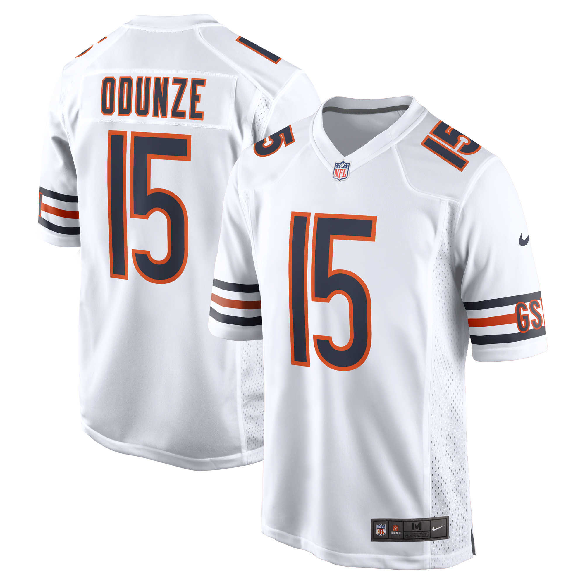 Men's Nike Rome Odunze White Chicago Bears Game Jersey