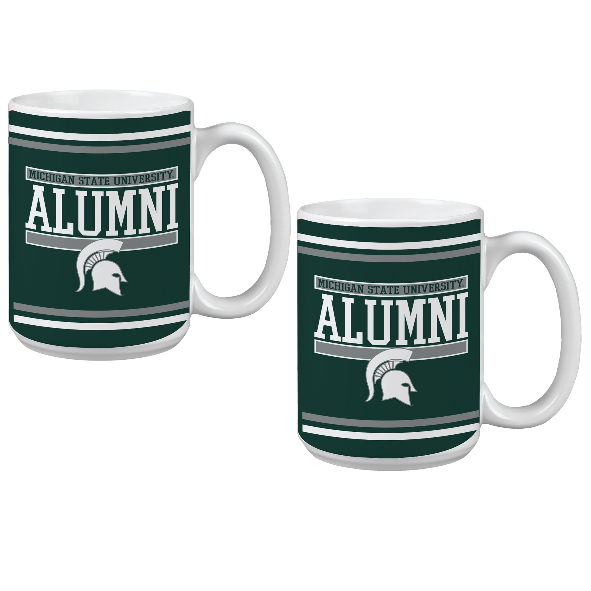 Michigan State Spartans Two-Pack Alumni Mug Set Michigan State Spartans Two-Pack Alumni Mug Set