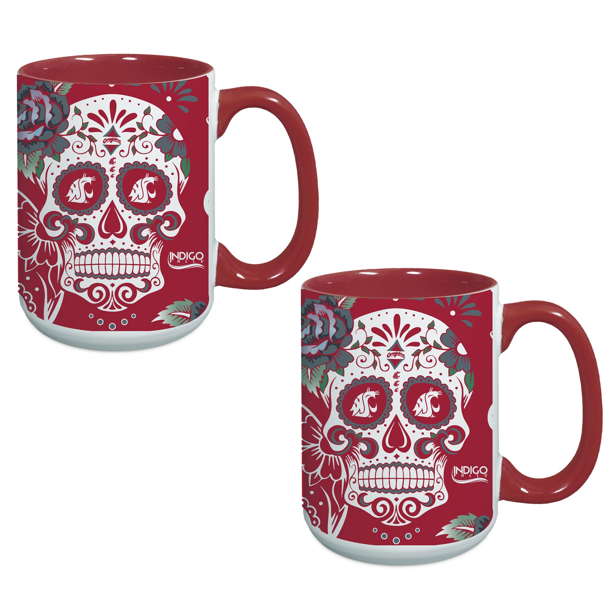 Washington State Cougars Two-Pack Dia De Los Muertos Mug Set